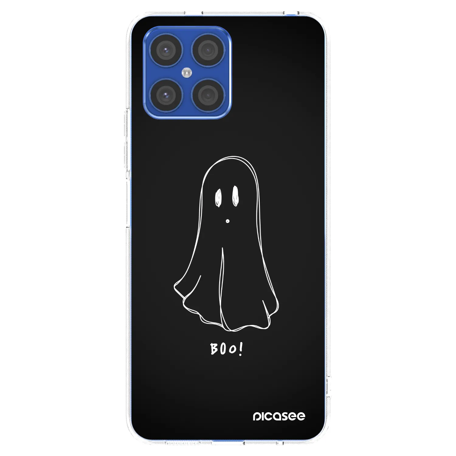Picasee átlátszó szilikon tok az alábbi mobiltelefonokra Honor X8 4G - Ghost 2