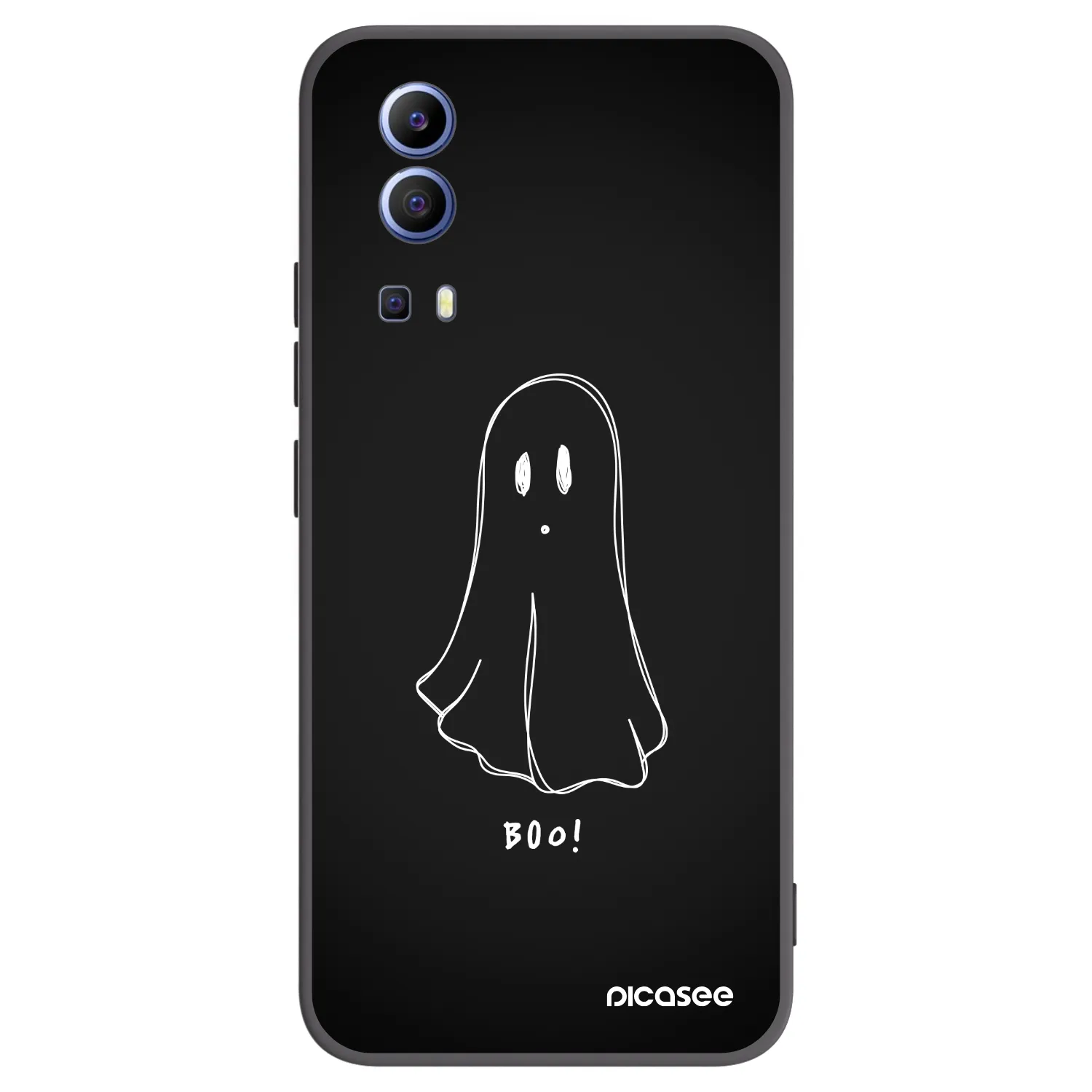 Picasee fekete szilikon tok az alábbi mobiltelefonokra Vivo Y52 5G - Ghost 2