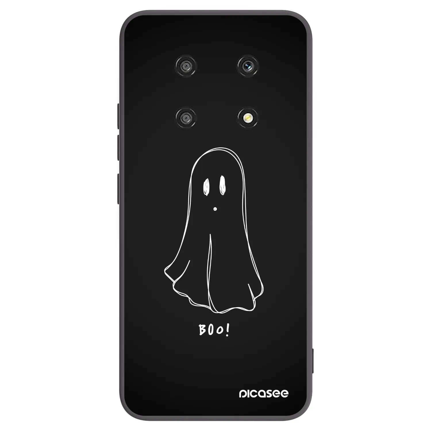 Picasee fekete szilikon tok az alábbi mobiltelefonokra Honor Magic4 Lite 5G - Ghost 2