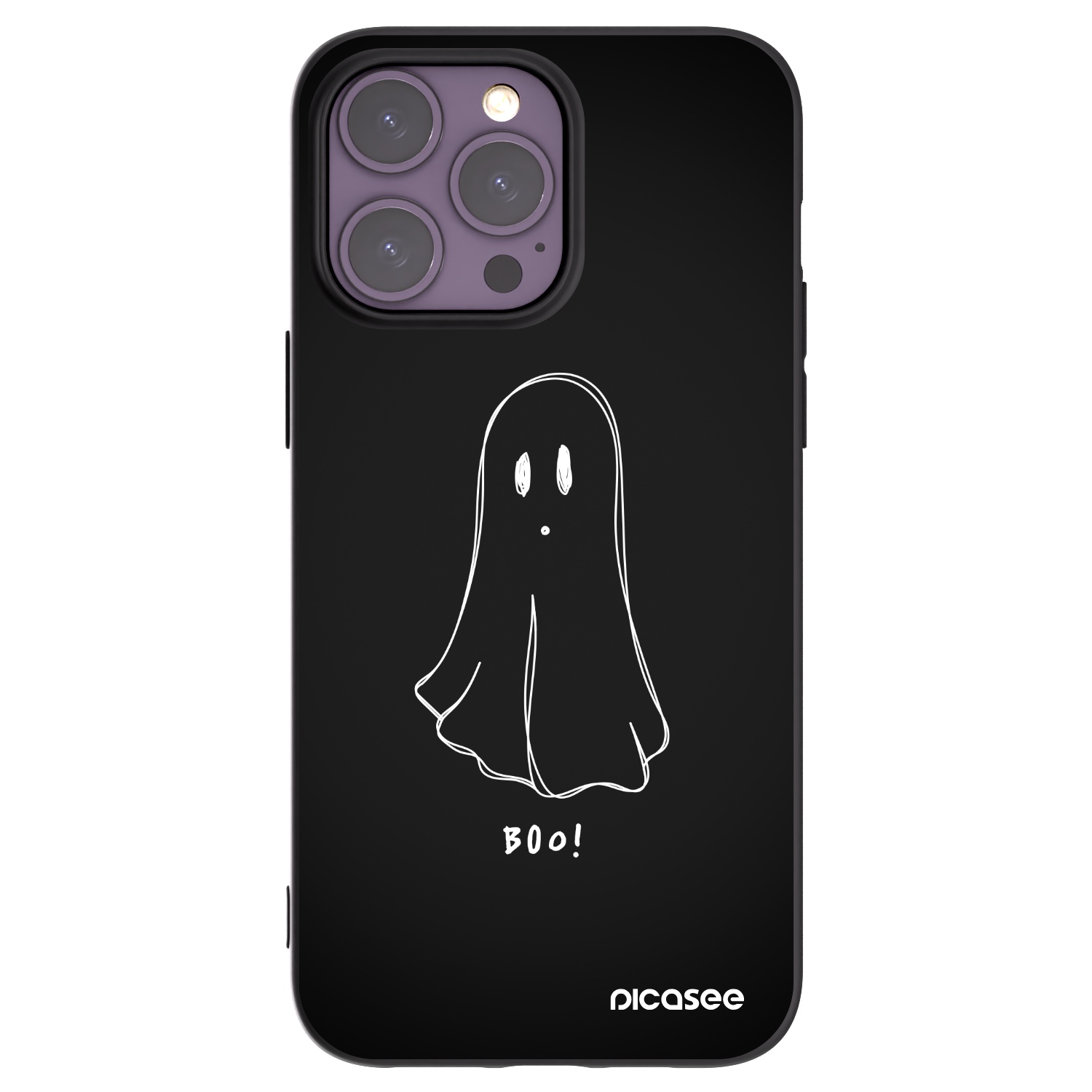 Picasee fekete szilikon tok az alábbi mobiltelefonokra Apple iPhone 14 Pro Max - Ghost 2