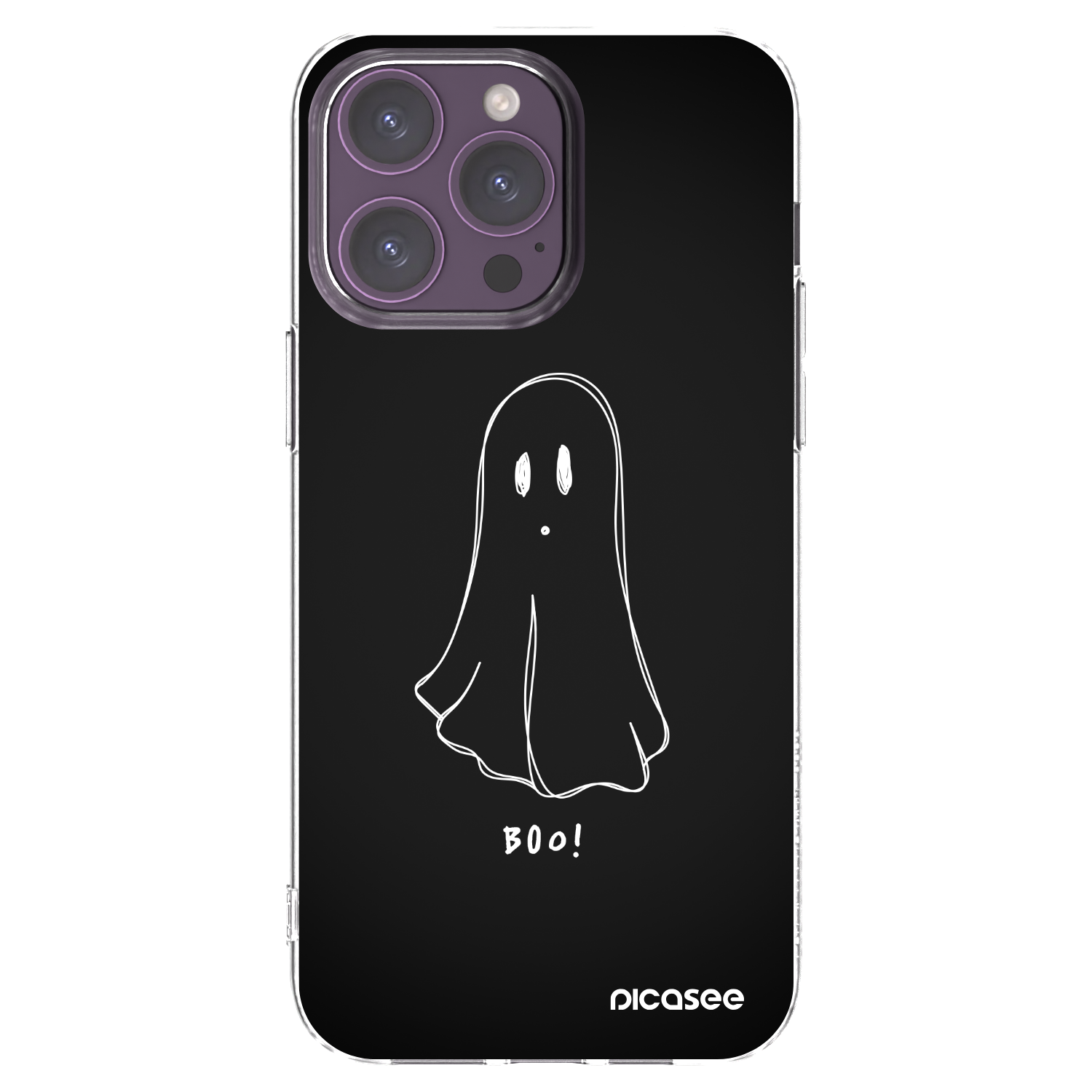 Picasee átlátszó szilikon tok az alábbi mobiltelefonokra Apple iPhone 14 Pro Max - Ghost 2