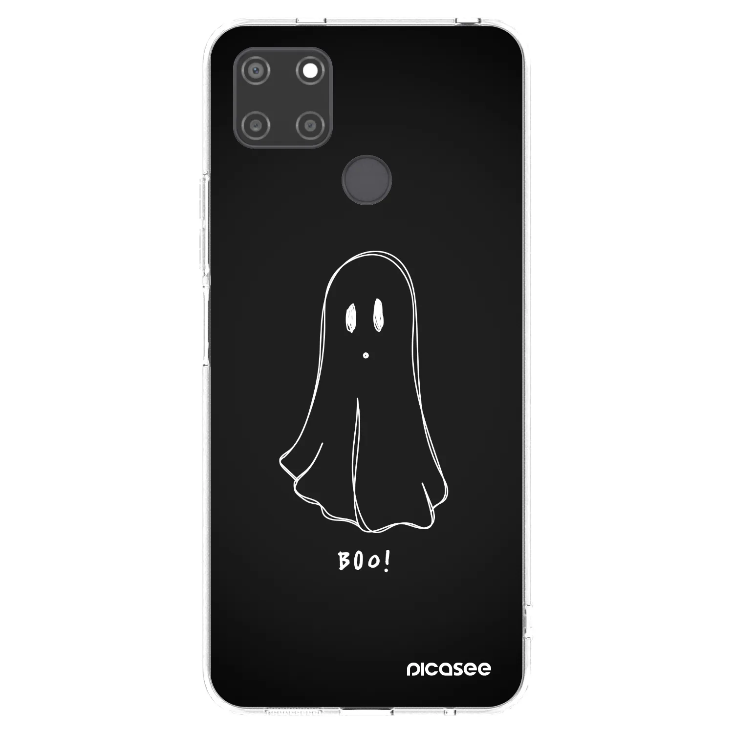 Picasee átlátszó szilikon tok az alábbi mobiltelefonokra Realme C21Y - Ghost 2