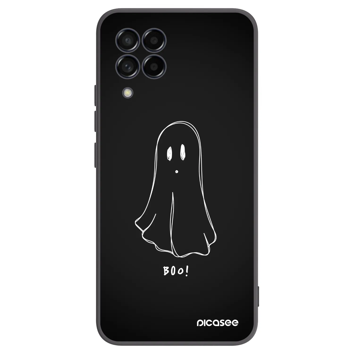 Picasee fekete szilikon tok az alábbi mobiltelefonokra Samsung Galaxy M53 5G - Ghost 2
