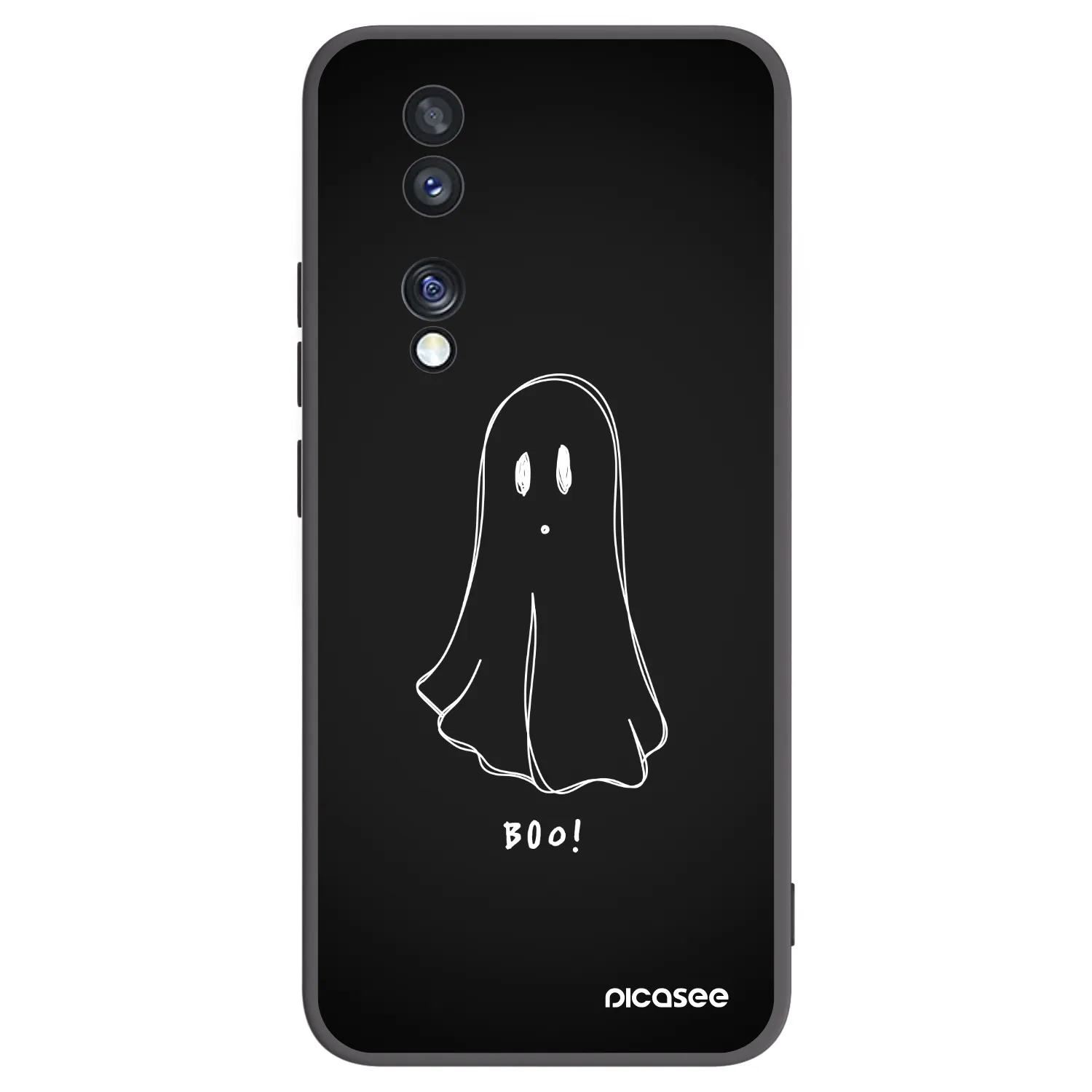 Picasee fekete szilikon tok az alábbi mobiltelefonokra Honor 70 - Ghost 2