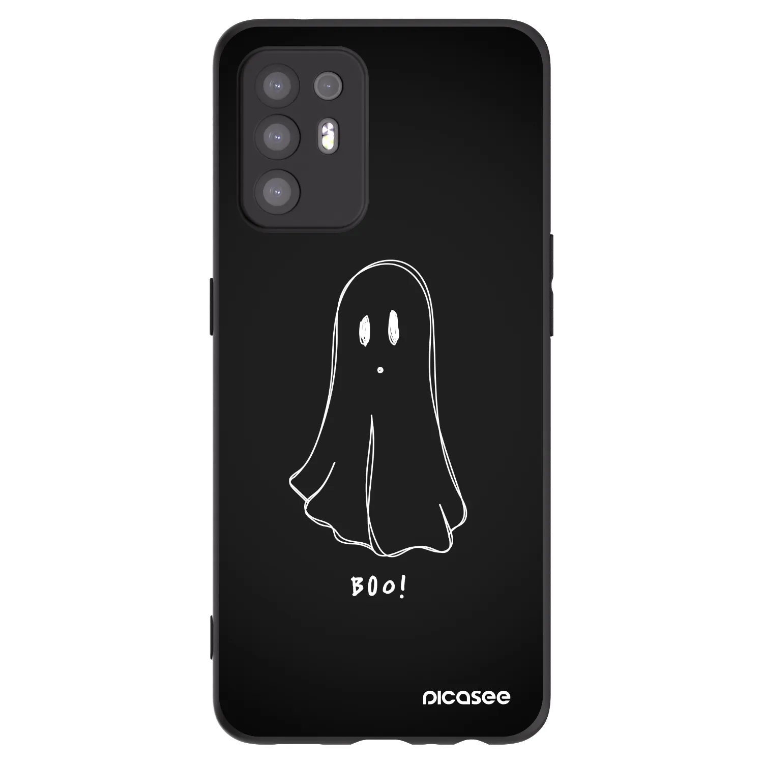 Picasee fekete szilikon tok az alábbi mobiltelefonokra OPPO A94 5G - Ghost 2