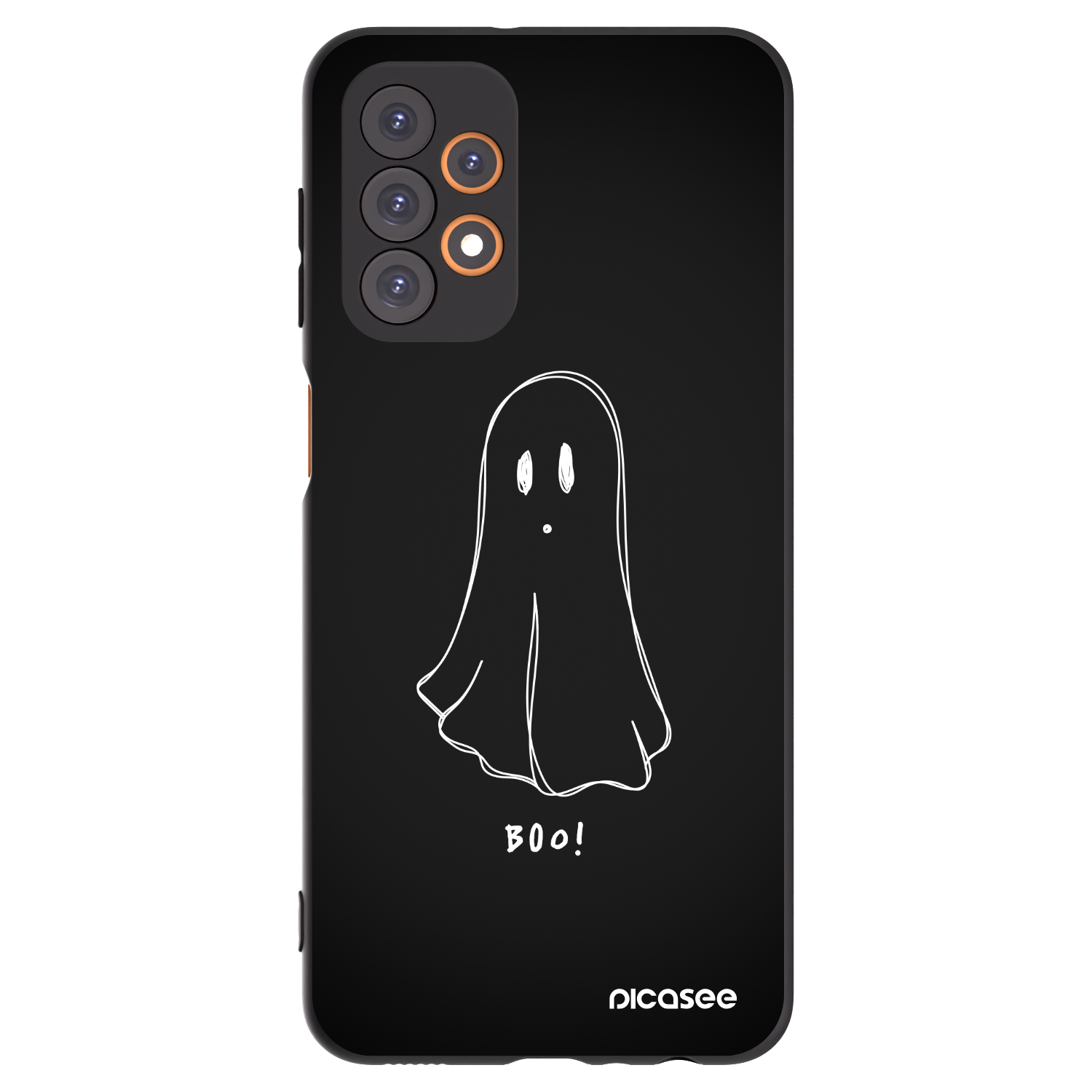 Picasee fekete szilikon tok az alábbi mobiltelefonokra Samsung Galaxy A23 A235F 4G - Ghost 2