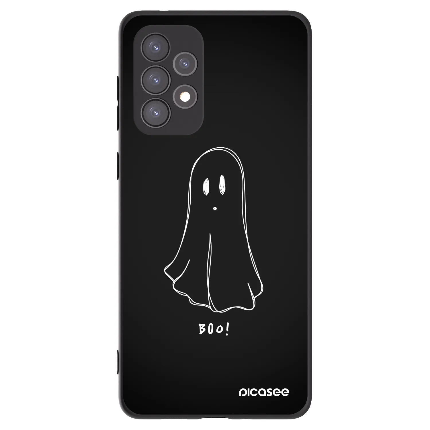 Picasee fekete szilikon tok az alábbi mobiltelefonokra Samsung Galaxy A73 5G - Ghost 2