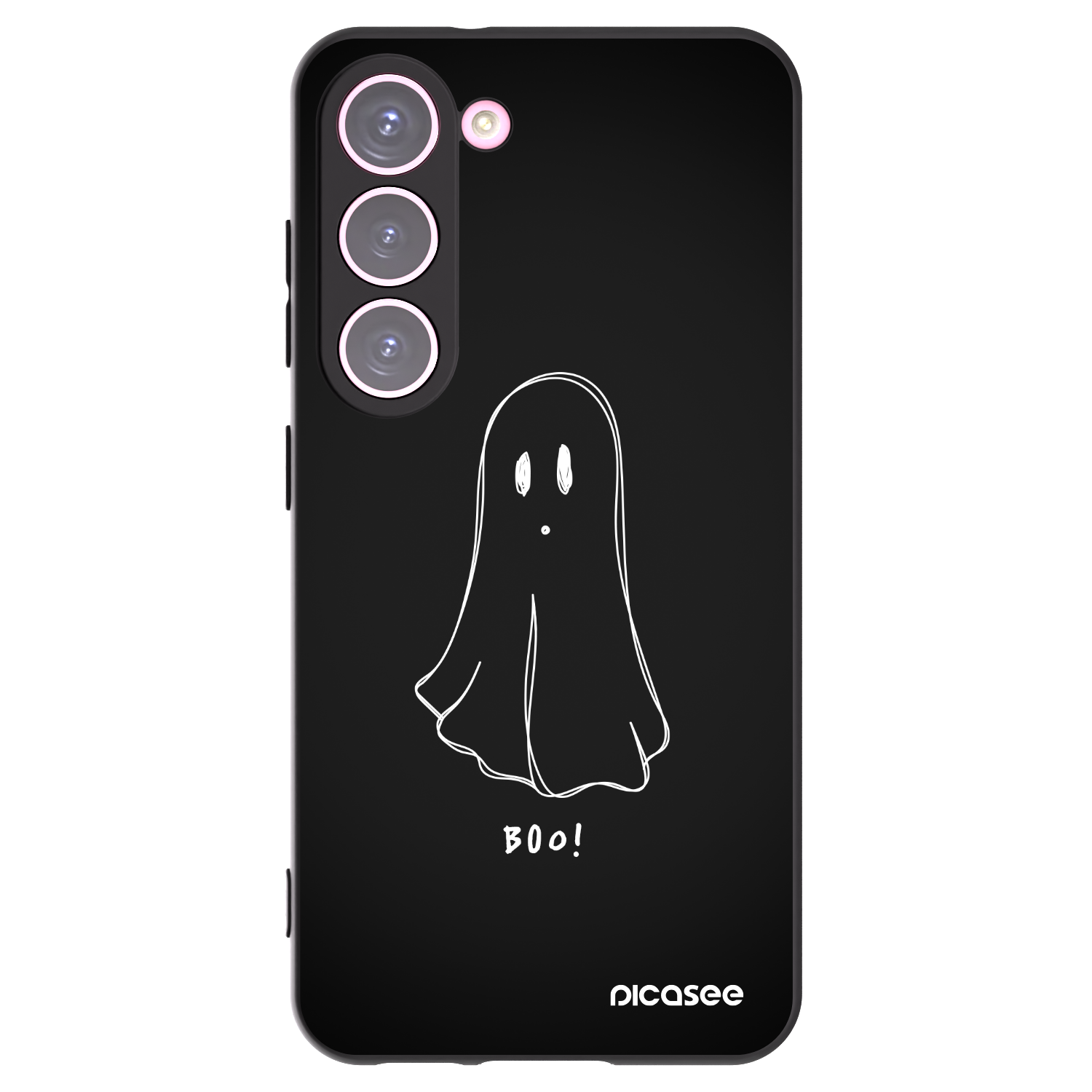 Picasee fekete szilikon tok az alábbi mobiltelefonokra Samsung Galaxy S23 5G - Ghost 2