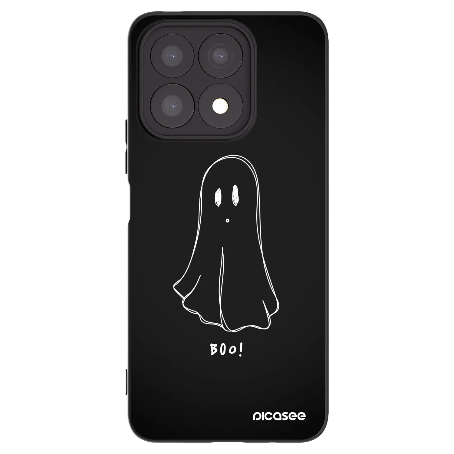 Picasee fekete szilikon tok az alábbi mobiltelefonokra Honor X8a - Ghost 2
