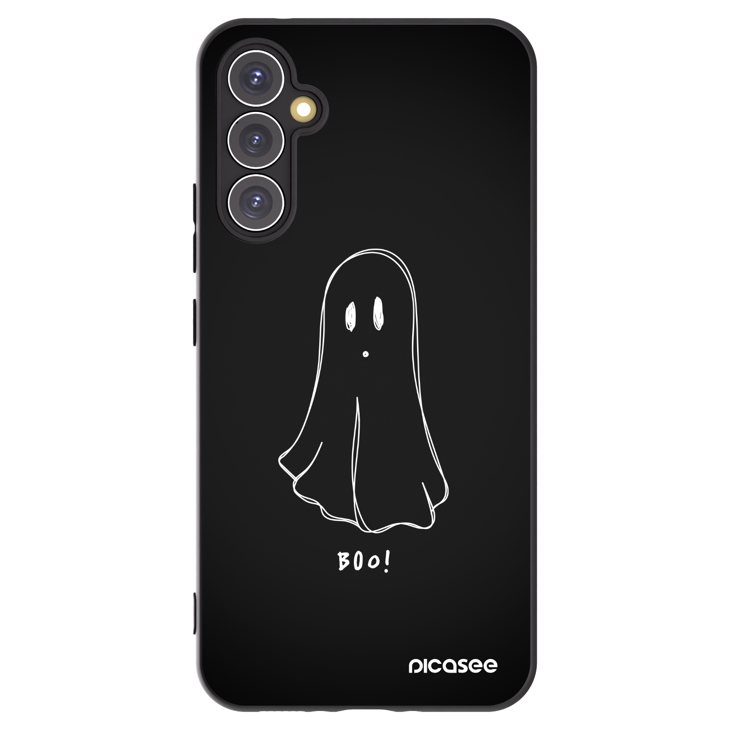 Picasee fekete szilikon tok az alábbi mobiltelefonokra Samsung Galaxy A34 5G A346B - Ghost 2