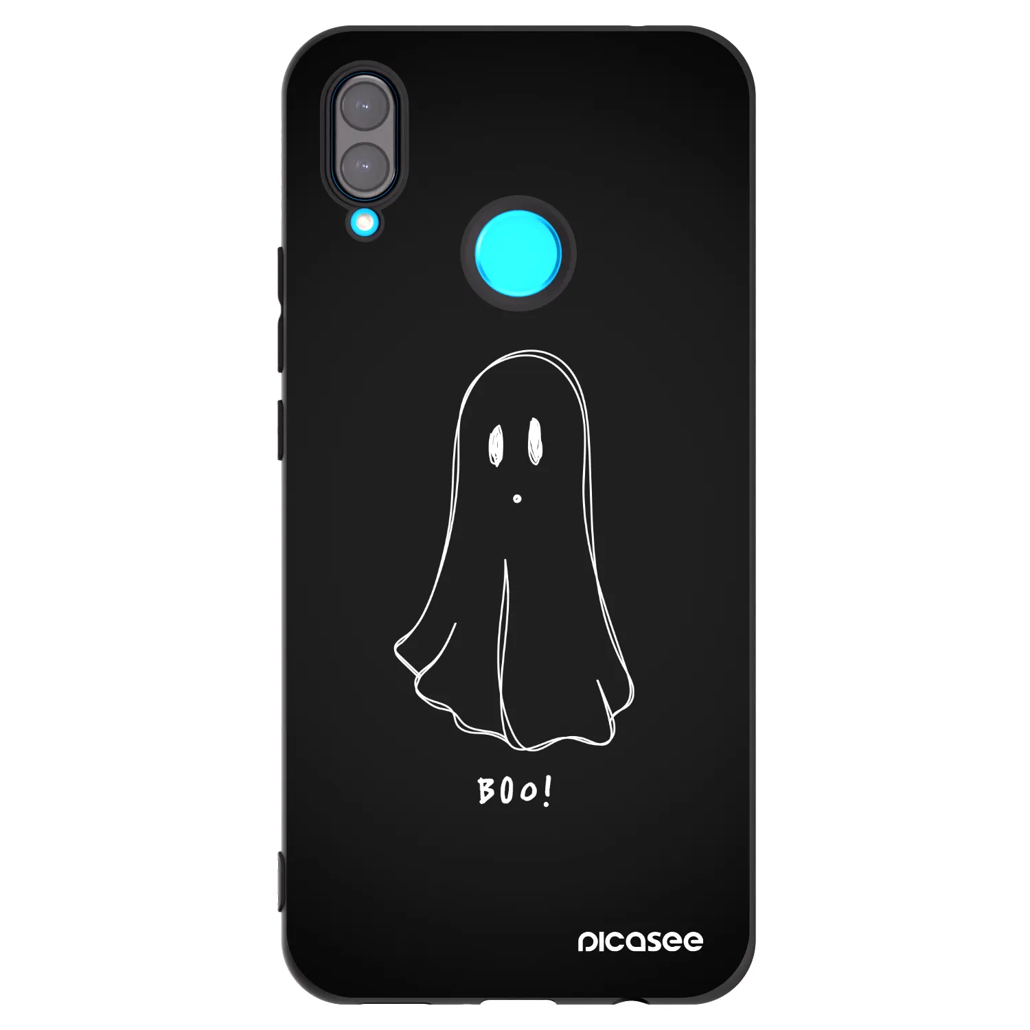 Picasee fekete szilikon tok az alábbi mobiltelefonokra Huawei Nova 3 - Ghost 2