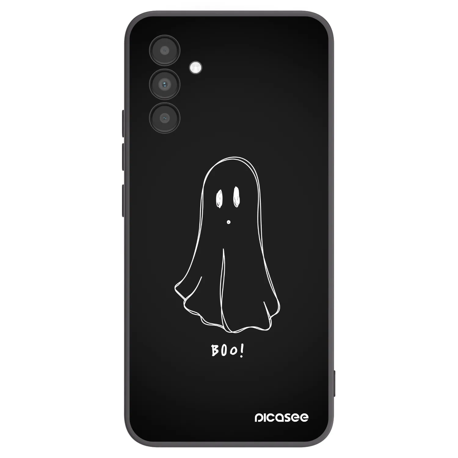 Picasee fekete szilikon tok az alábbi mobiltelefonokra Samsung Galaxy A04s A047F - Ghost 2