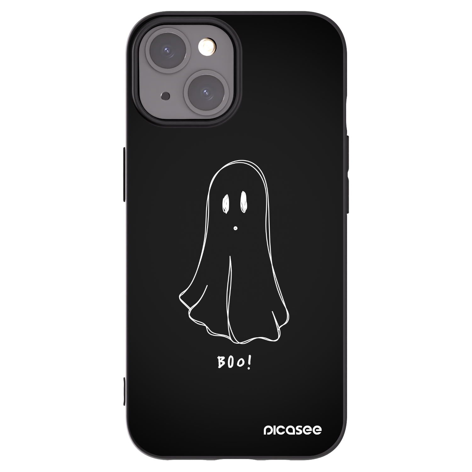 Picasee fekete szilikon tok az alábbi mobiltelefonokra Apple iPhone 15 - Ghost 2