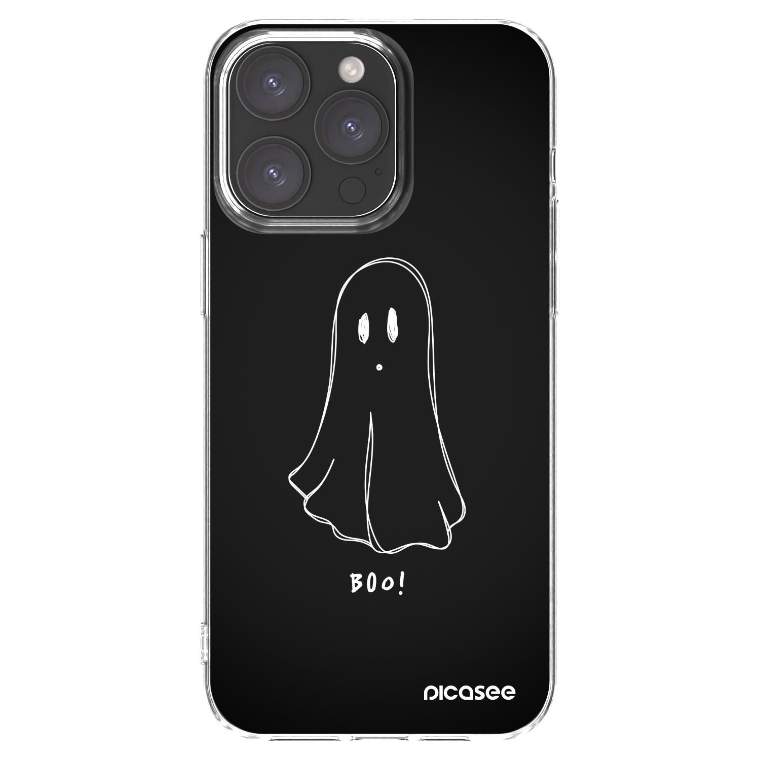 Picasee átlátszó szilikon tok az alábbi mobiltelefonokra Apple iPhone 15 Pro Max - Ghost 2