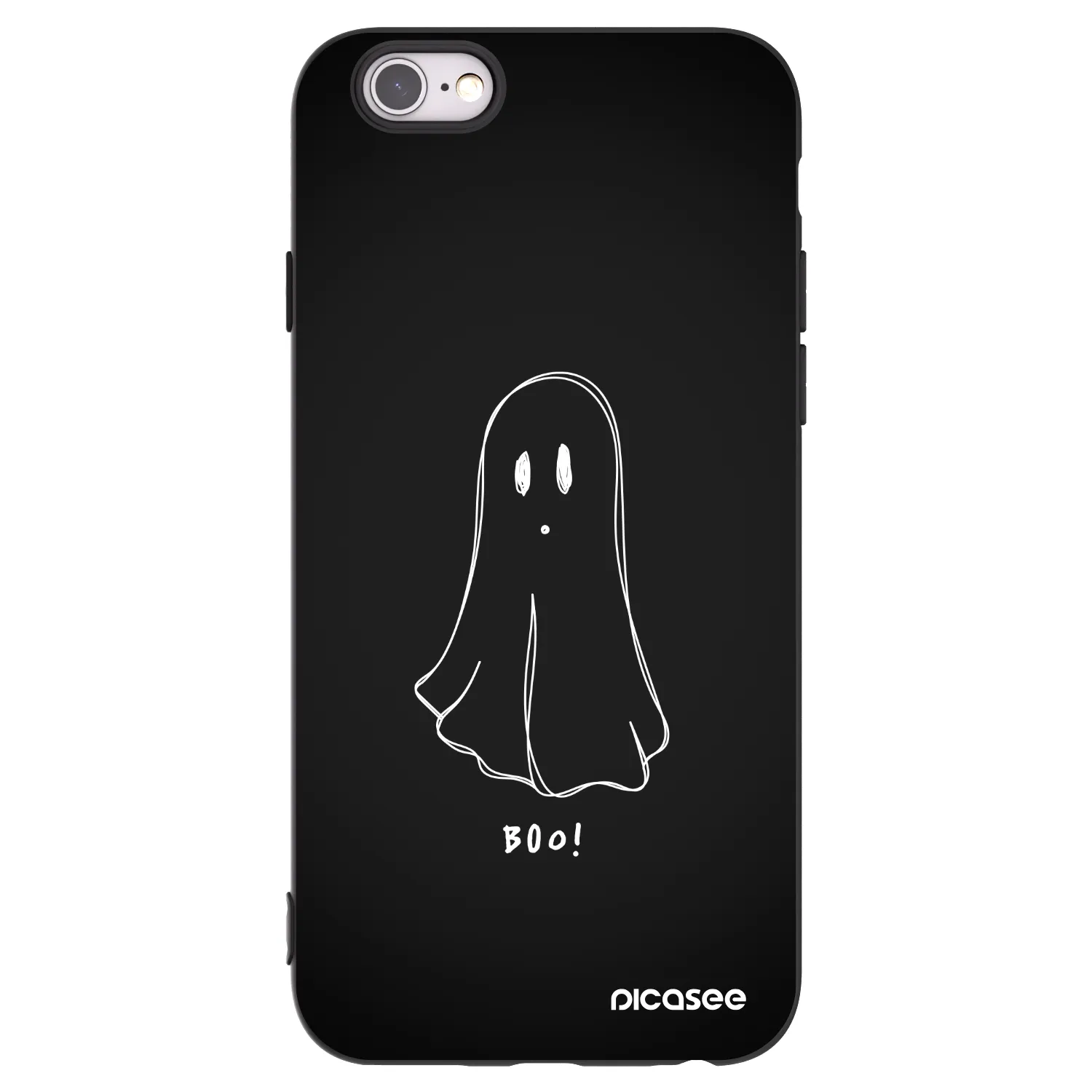 Picasee fekete szilikon tok az alábbi mobiltelefonokra Apple iPhone 6/6S - Ghost 2