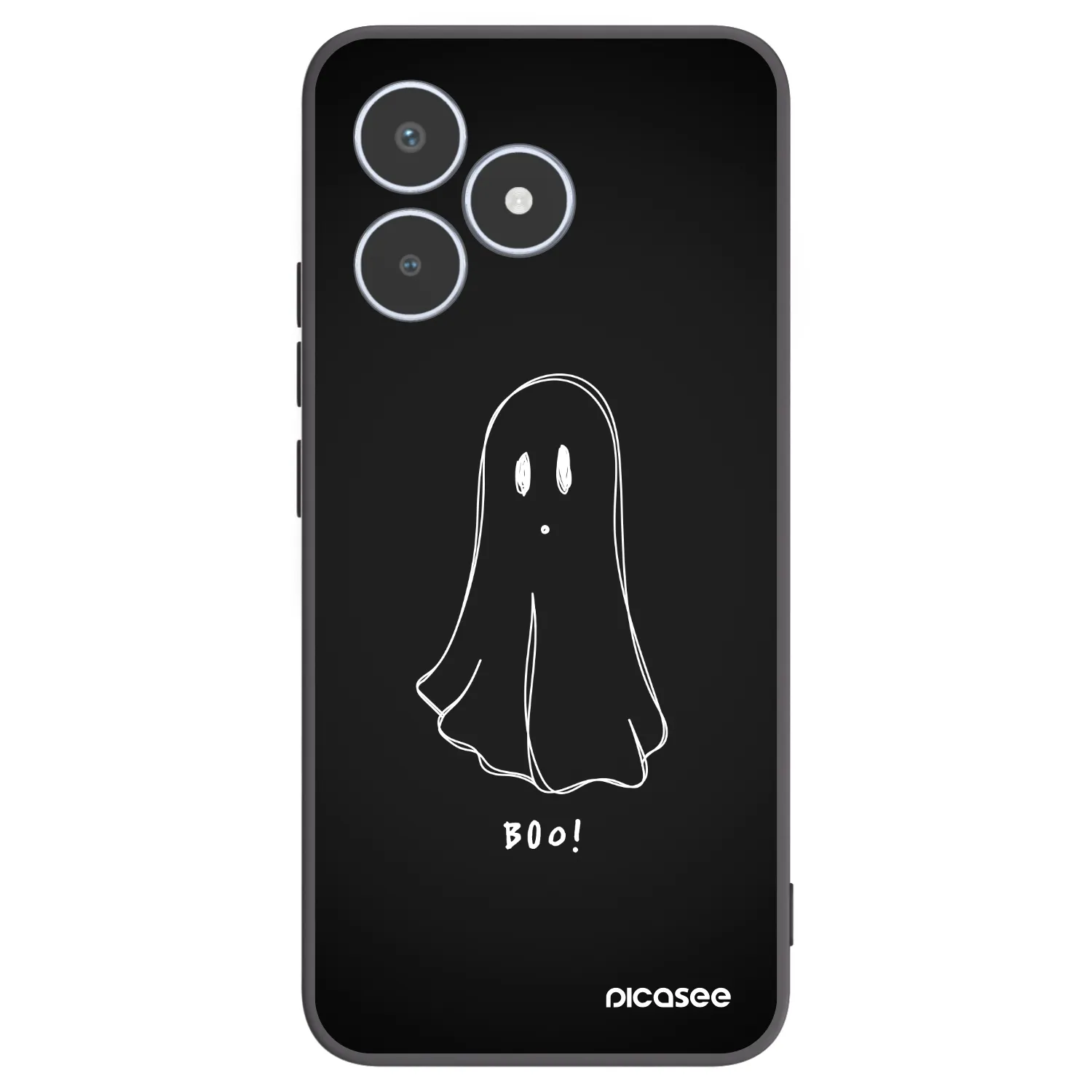 Picasee fekete szilikon tok az alábbi mobiltelefonokra Realme C53 - Ghost 2