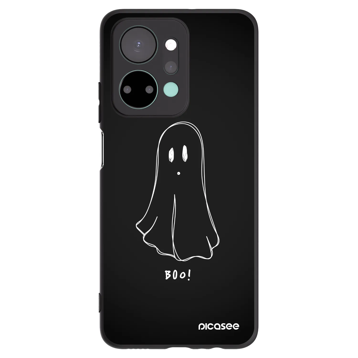 Picasee fekete szilikon tok az alábbi mobiltelefonokra Honor X7a - Ghost 2