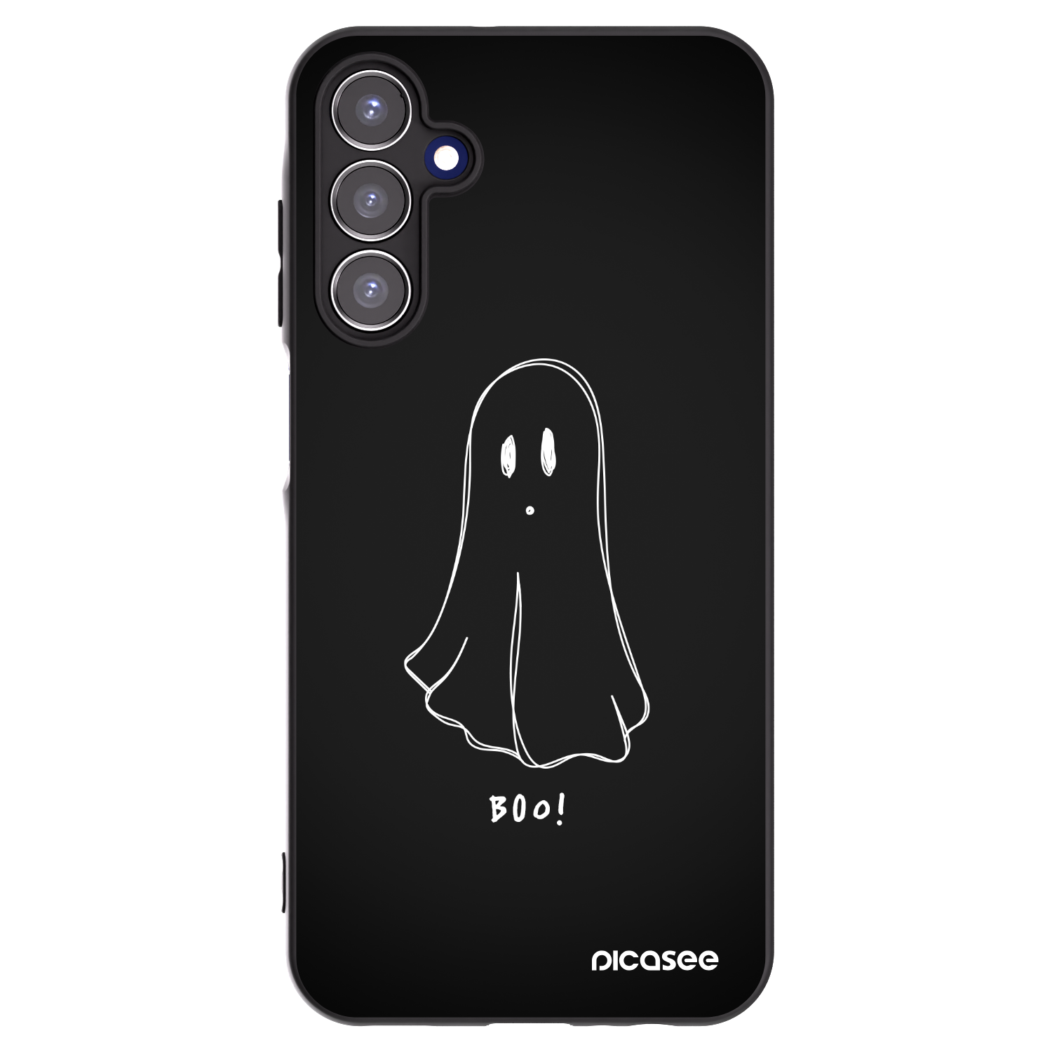 Picasee fekete szilikon tok az alábbi mobiltelefonokra Samsung Galaxy A15 A155F 4G - Ghost 2