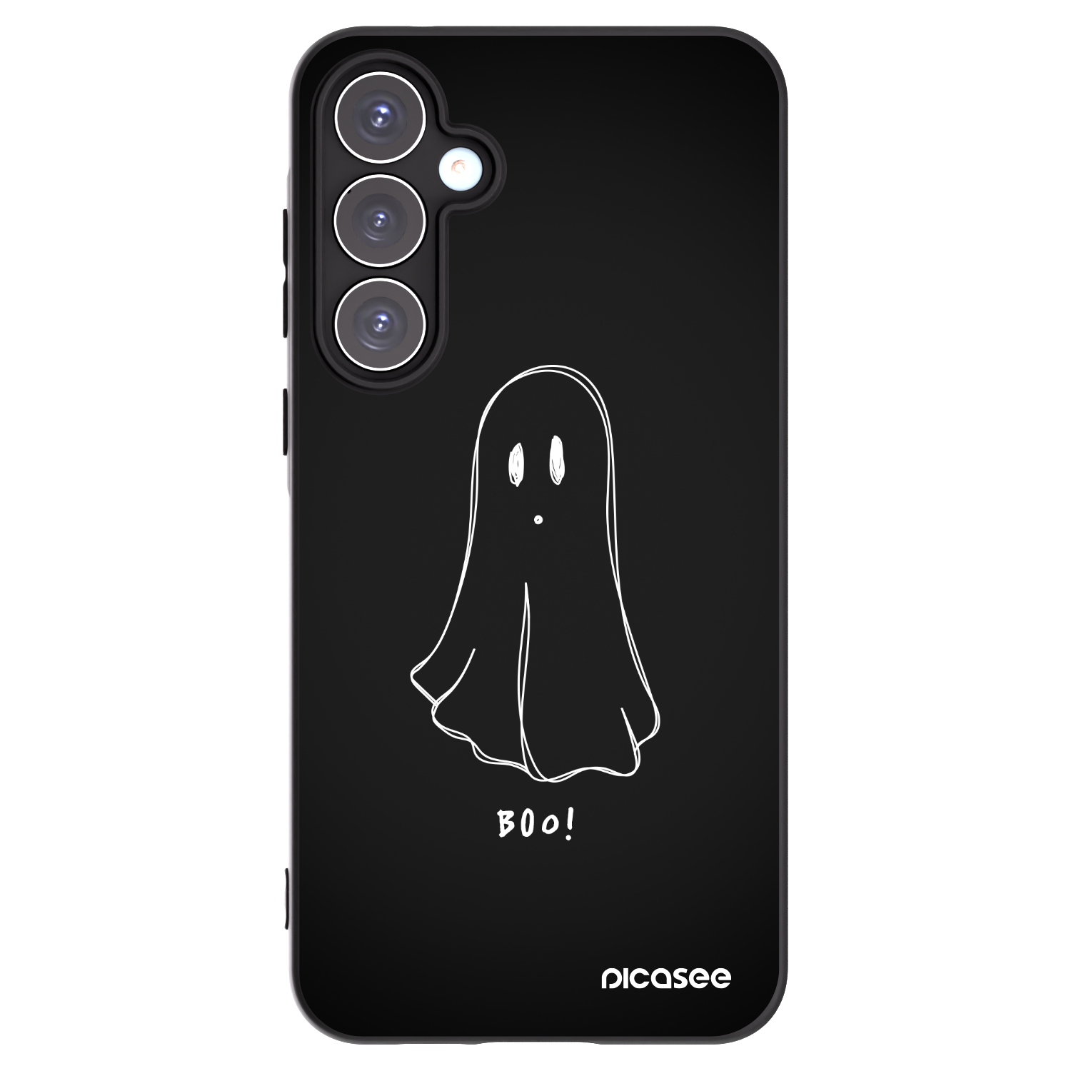 Picasee fekete szilikon tok az alábbi mobiltelefonokra Samsung Galaxy A55 5G A556B - Ghost 2