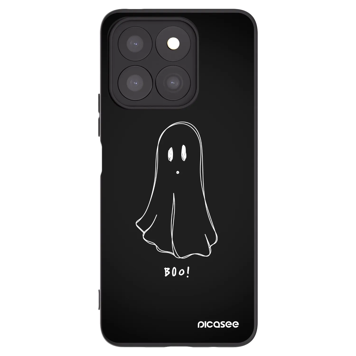 Picasee fekete szilikon tok az alábbi mobiltelefonokra Honor X8b - Ghost 2