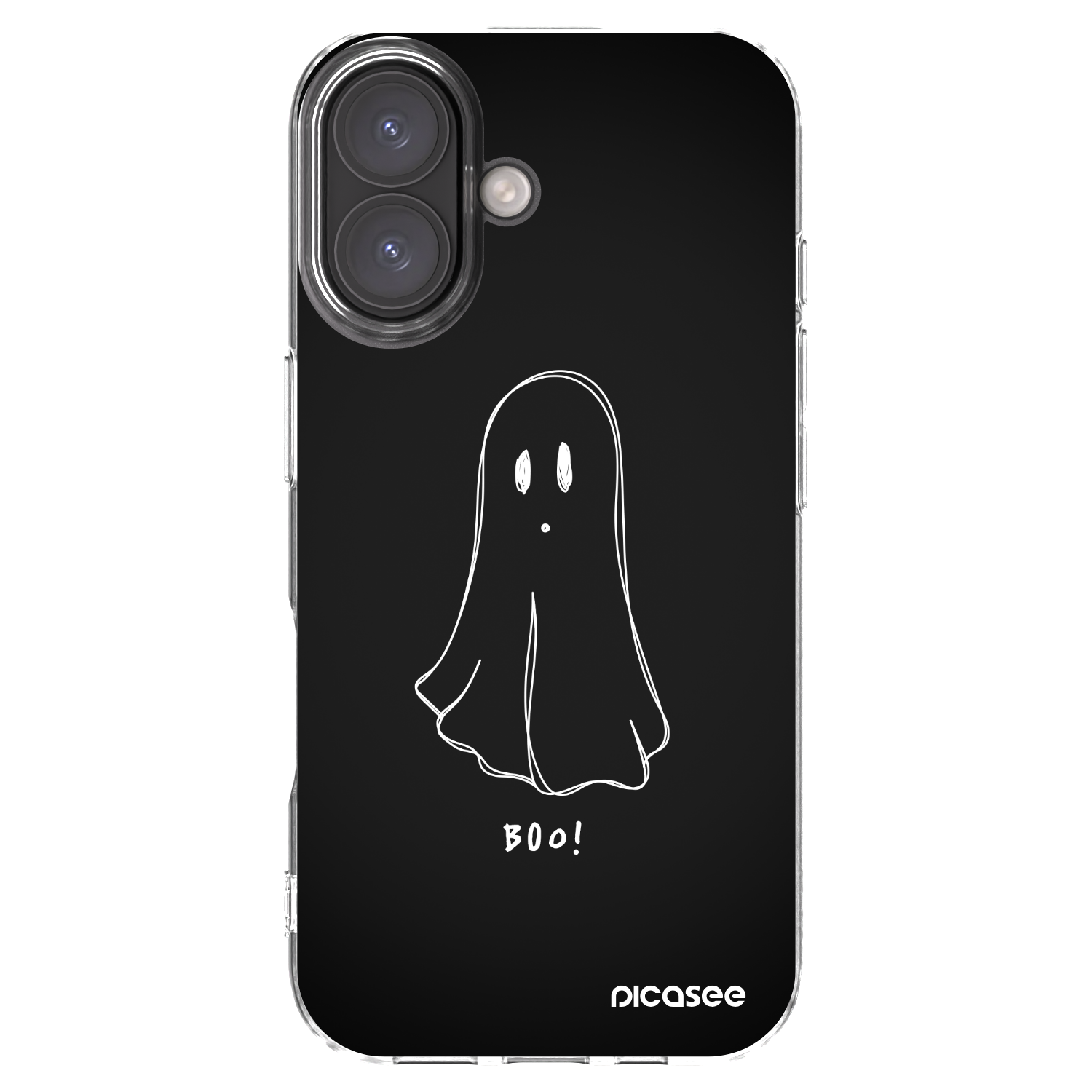 Picasee átlátszó szilikon tok az alábbi mobiltelefonokra Apple iPhone 16 - Ghost 2