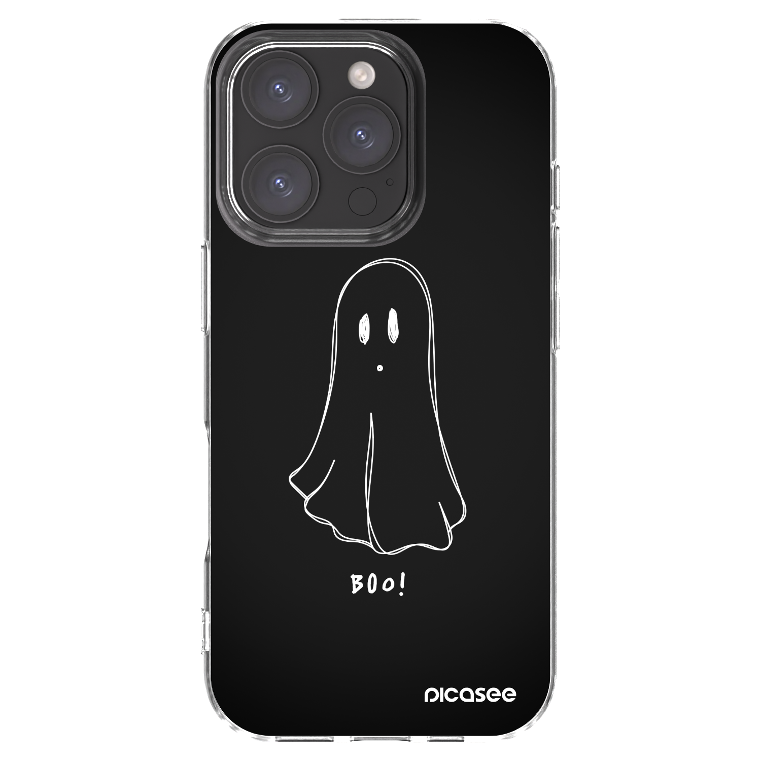 Picasee átlátszó szilikon tok az alábbi mobiltelefonokra Apple iPhone 16 Pro - Ghost 2