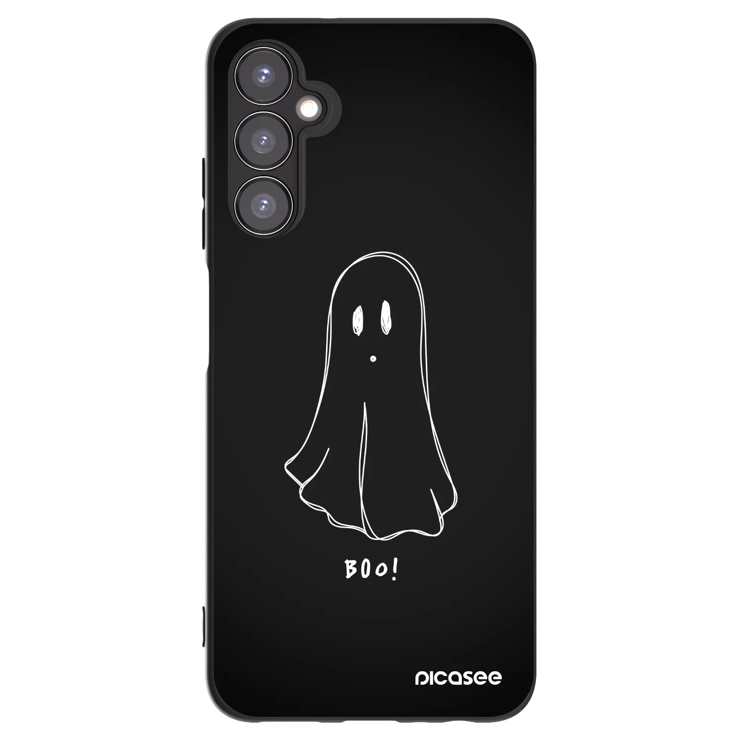 Picasee fekete szilikon tok az alábbi mobiltelefonokra Samsung Galaxy A05s A057G - Ghost 2