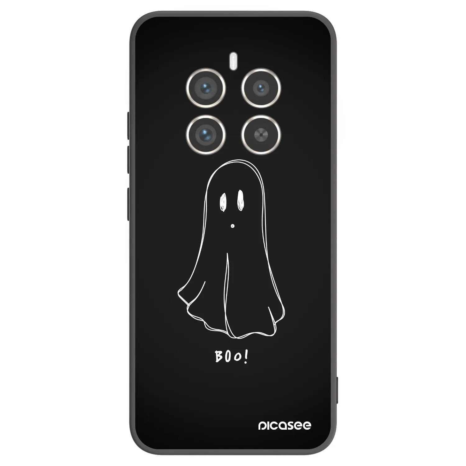 Picasee fekete szilikon tok az alábbi mobiltelefonokra Realme 12 Pro 5G - Ghost 2