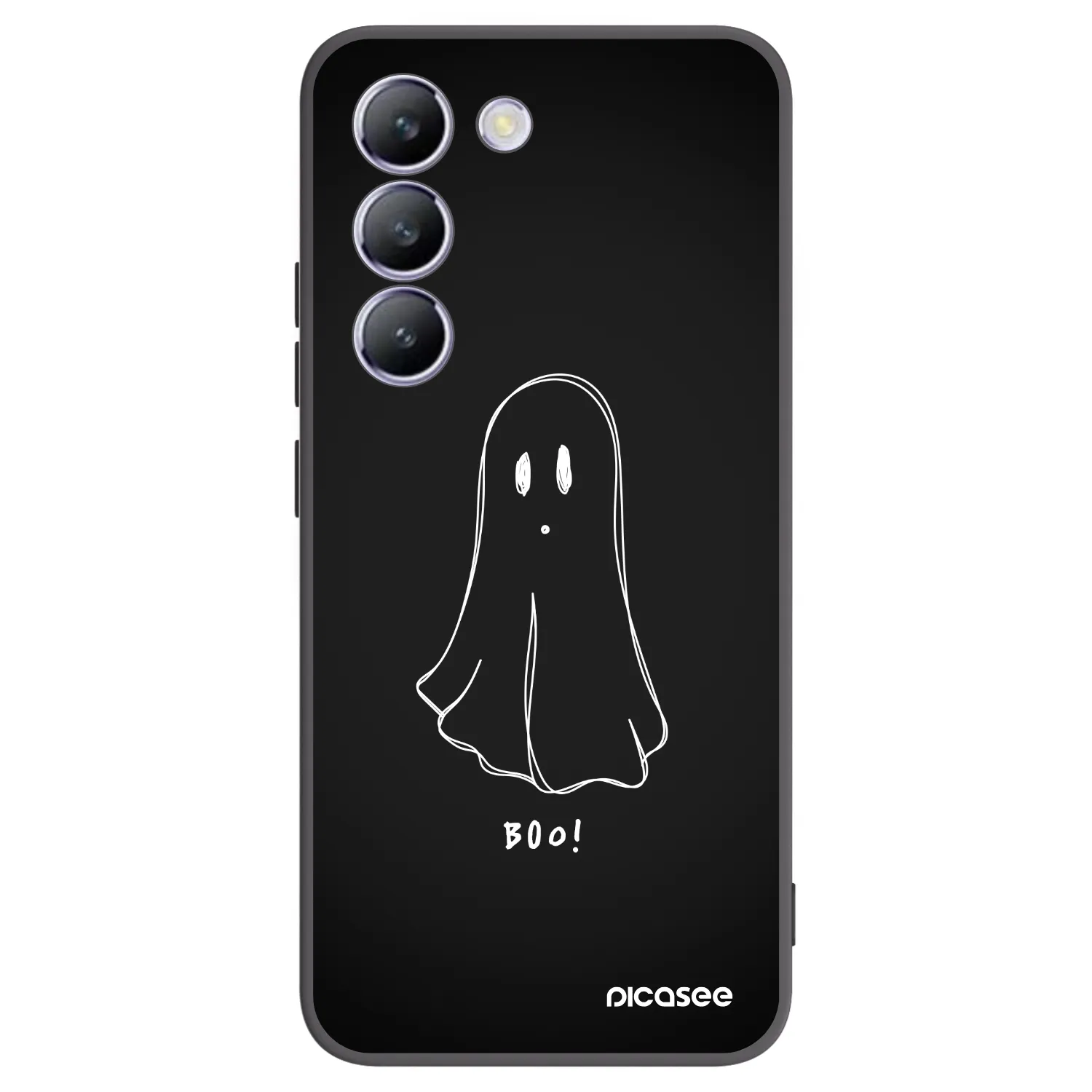 Picasee fekete szilikon tok az alábbi mobiltelefonokra Vivo V40 SE 5G - Ghost 2
