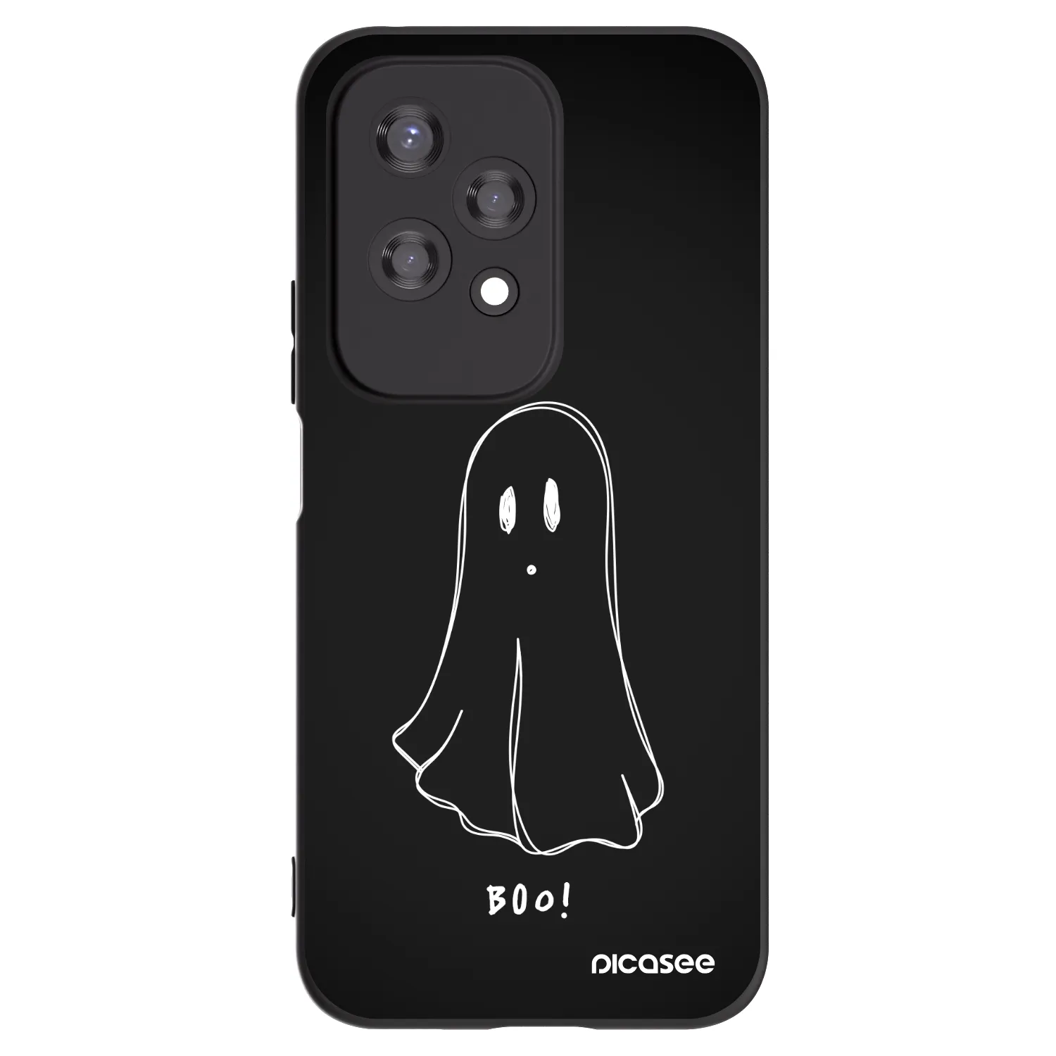 Picasee fekete szilikon tok az alábbi mobiltelefonokra Honor 200 Lite - Ghost 2