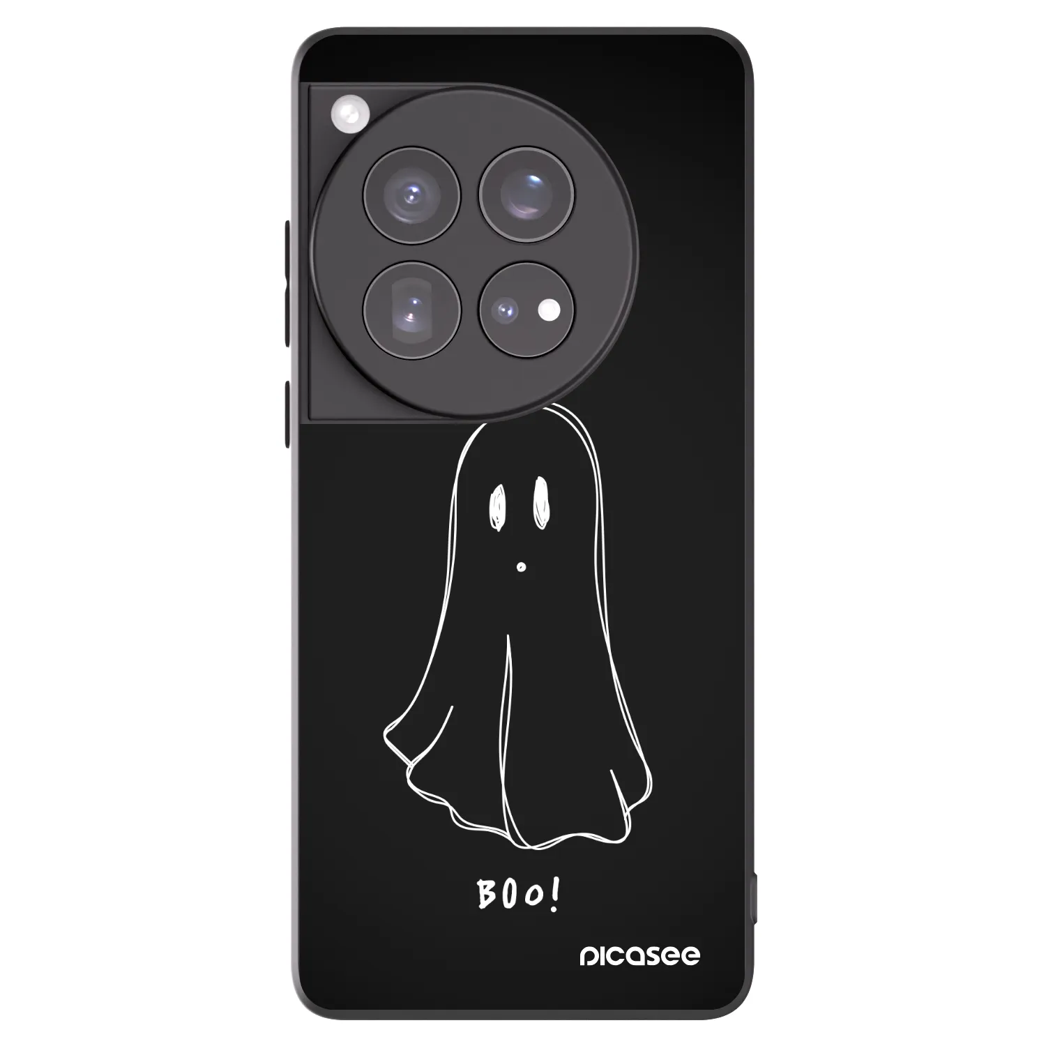 Picasee fekete szilikon tok az alábbi mobiltelefonokra OnePlus 12 5G - Ghost 2