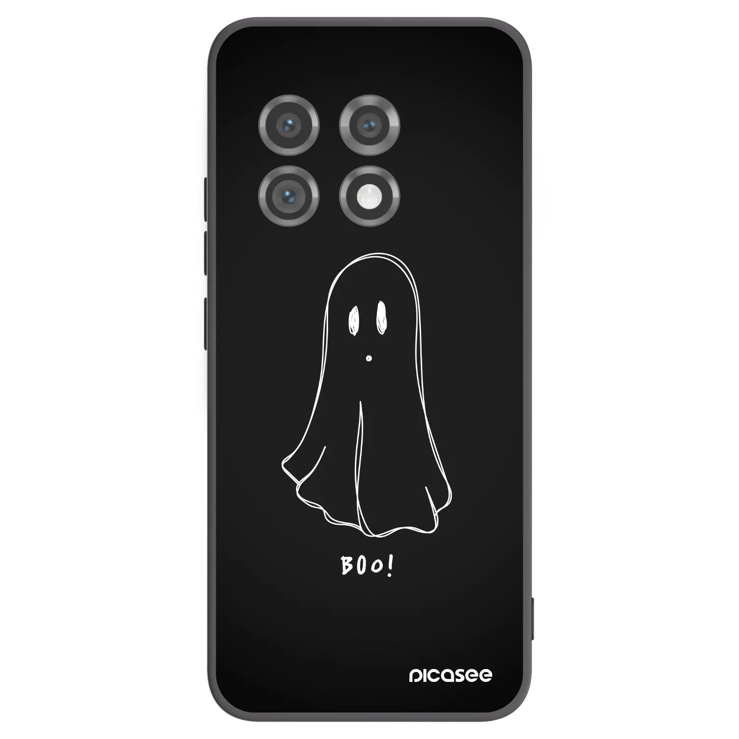Picasee fekete szilikon tok az alábbi mobiltelefonokra OnePlus 11 5G - Ghost 2