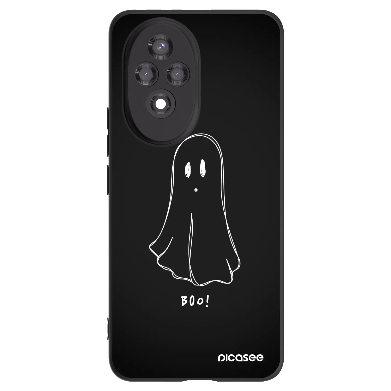 Picasee fekete szilikon tok az alábbi mobiltelefonokra Honor 200 Pro 5G - Ghost 2
