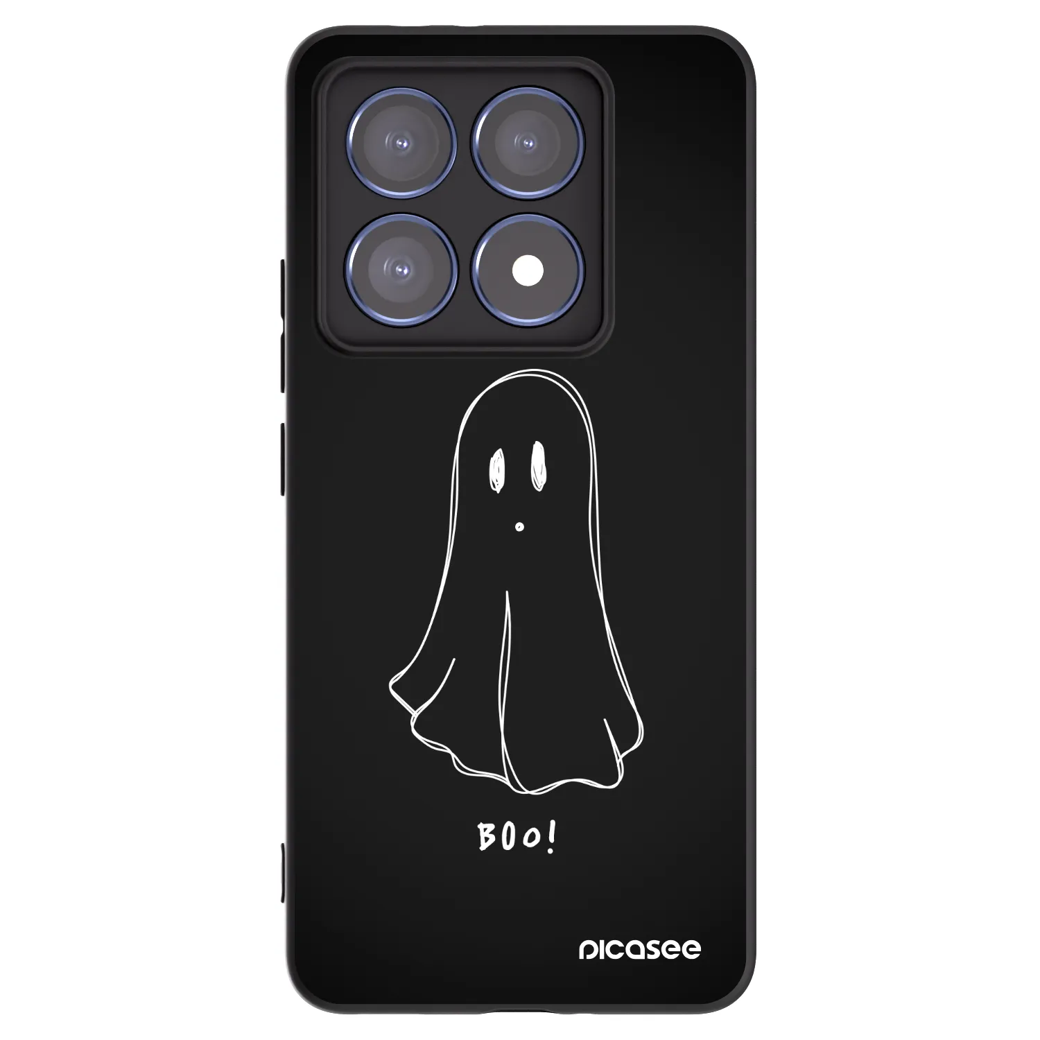 Picasee fekete szilikon tok az alábbi mobiltelefonokra Xiaomi 14T Pro - Ghost 2