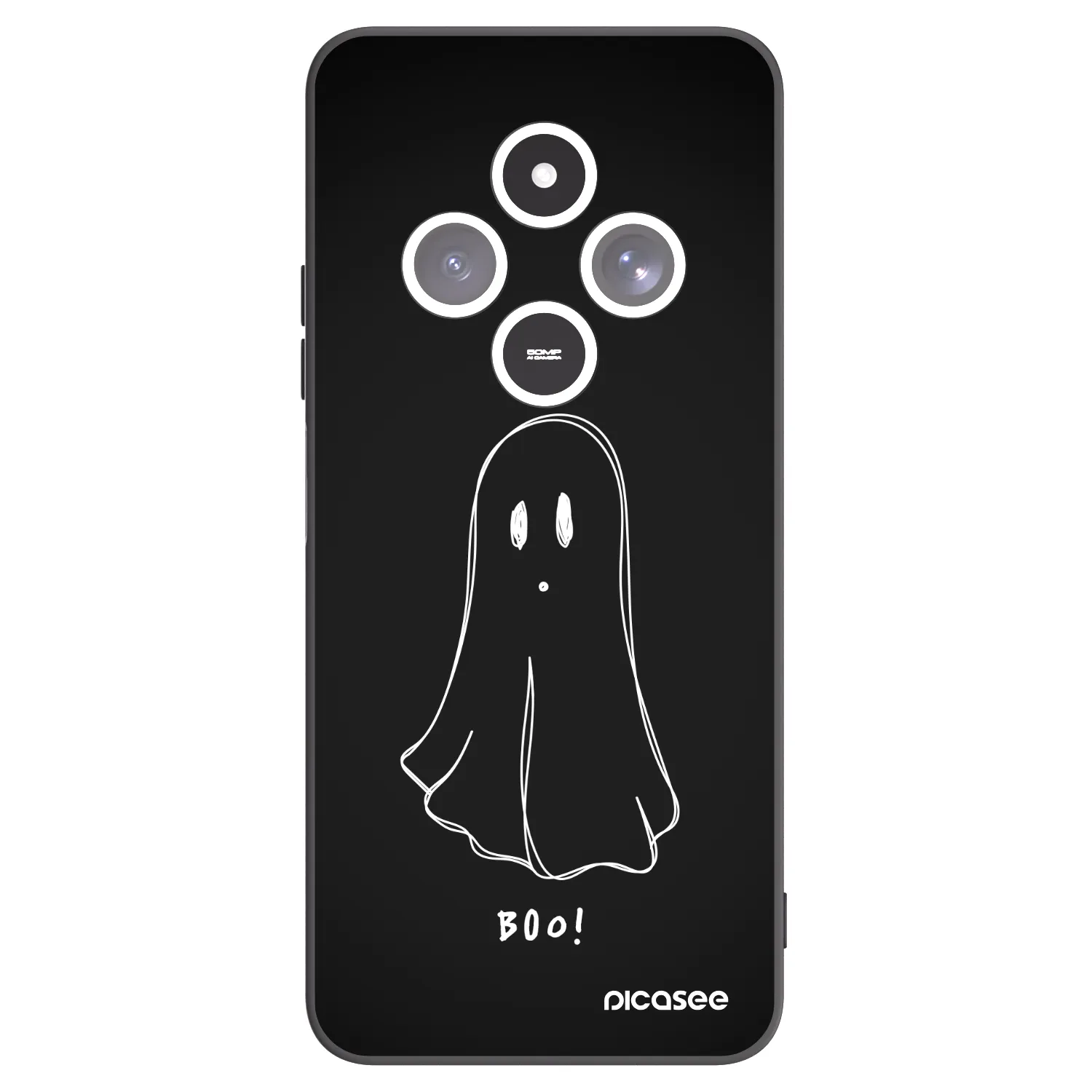 Picasee fekete szilikon tok az alábbi mobiltelefonokra Xiaomi Redmi 14C - Ghost 2