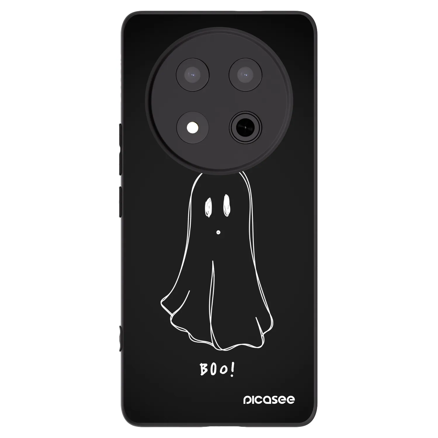 Picasee fekete szilikon tok az alábbi mobiltelefonokra Honor Magic7 Lite 5G - Ghost 2