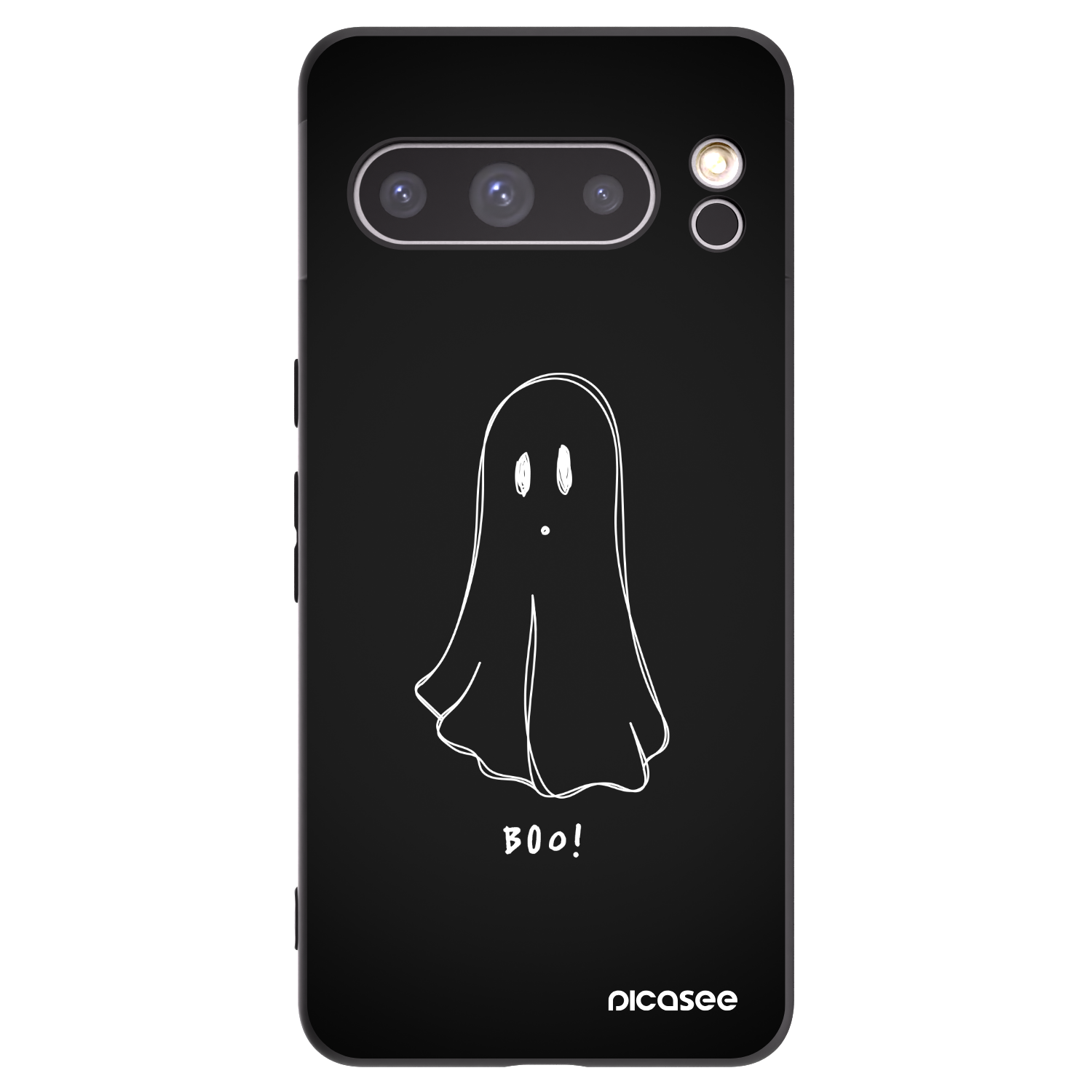 Picasee fekete szilikon tok az alábbi mobiltelefonokra Google Pixel 8 Pro - Ghost 2