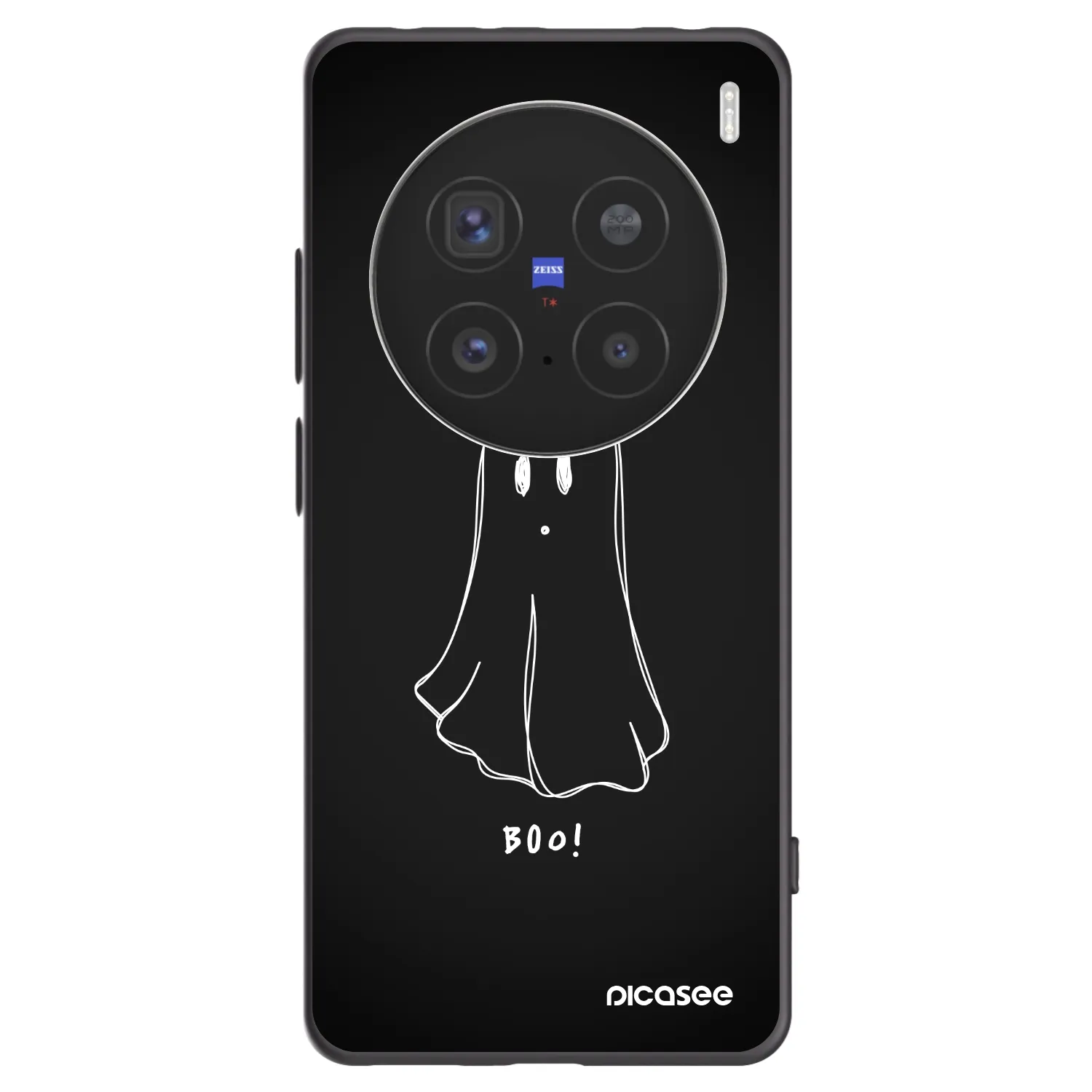 Picasee fekete szilikon tok az alábbi mobiltelefonokra Vivo X200 Pro - Ghost 2