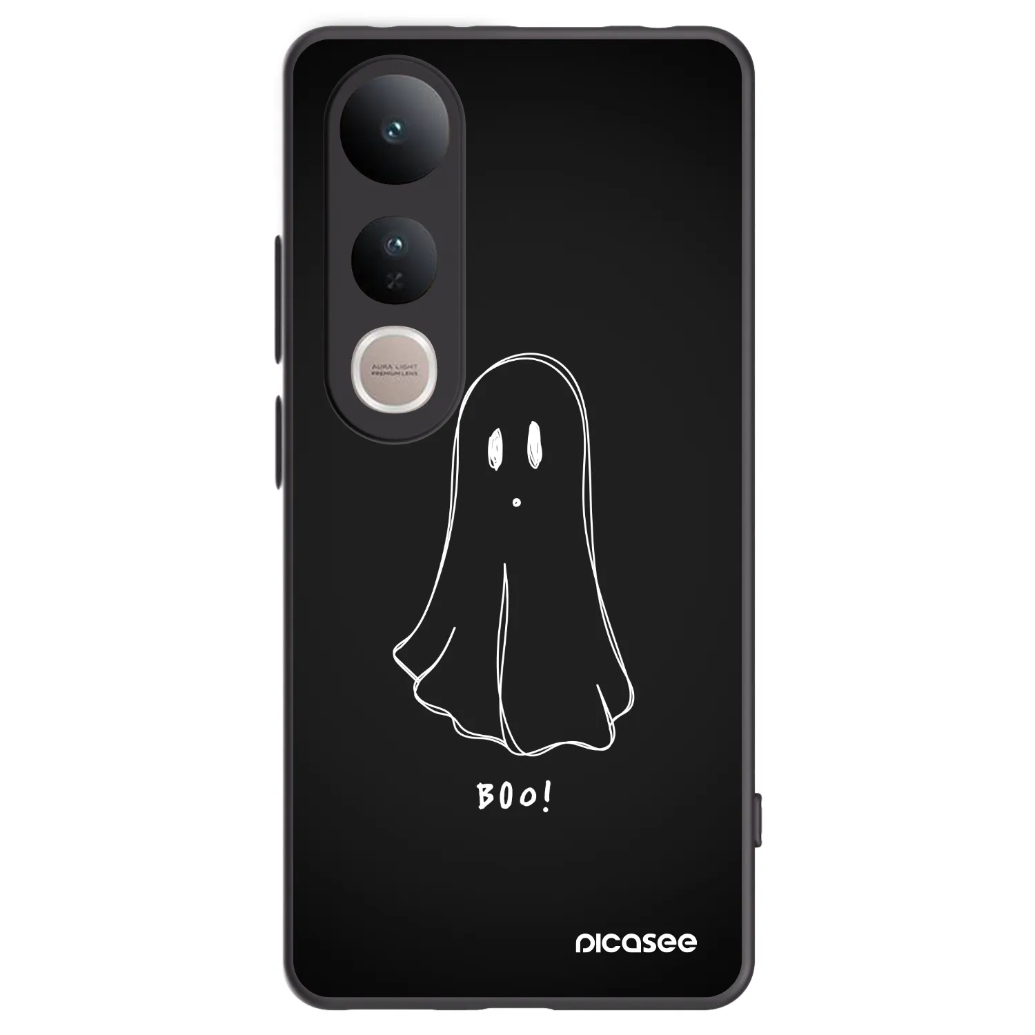 Picasee fekete szilikon tok az alábbi mobiltelefonokra Vivo V50 Lite 5G - Ghost 2