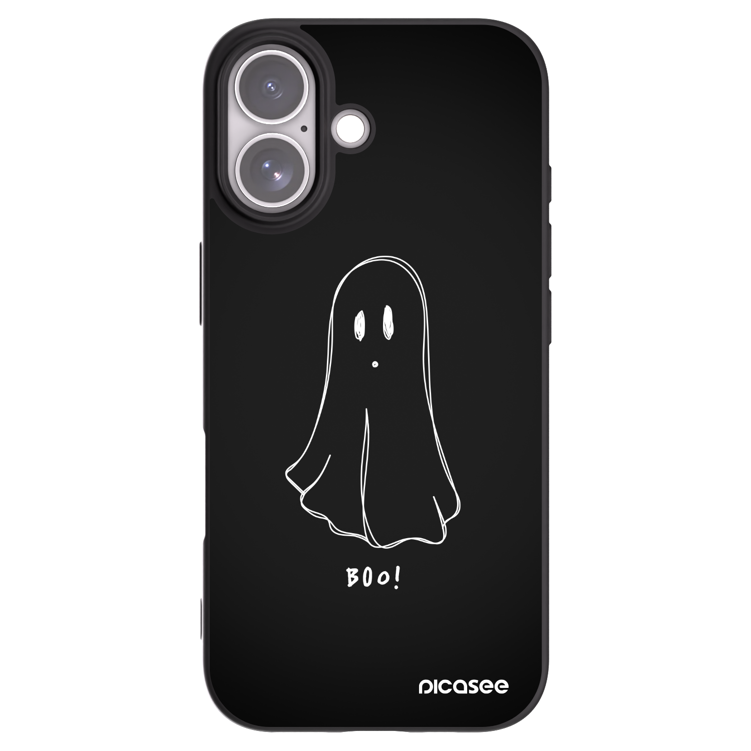 Picasee fekete szilikon tok az alábbi mobiltelefonokra Apple iPhone 17 - Ghost 2
