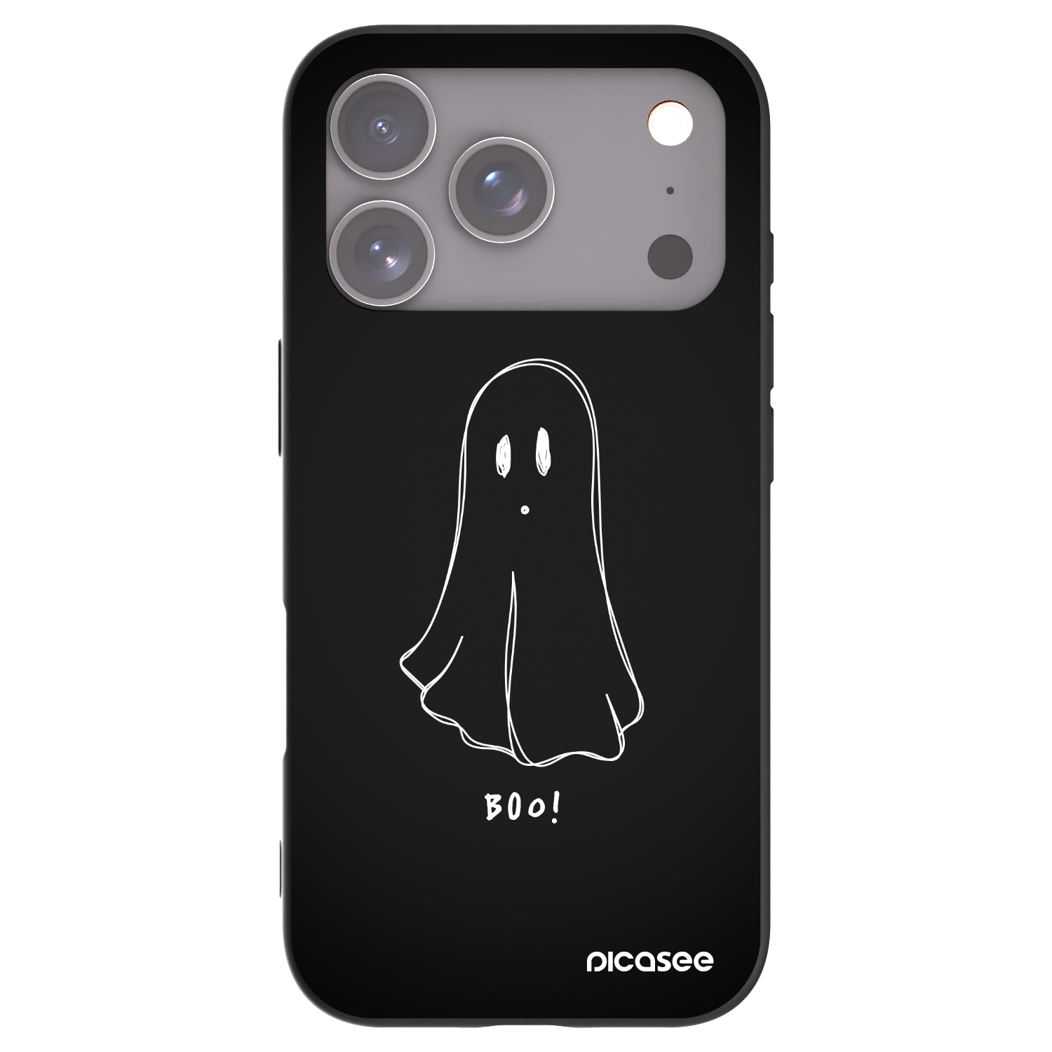 Picasee fekete szilikon tok az alábbi mobiltelefonokra Apple iPhone 17 Pro - Ghost 2