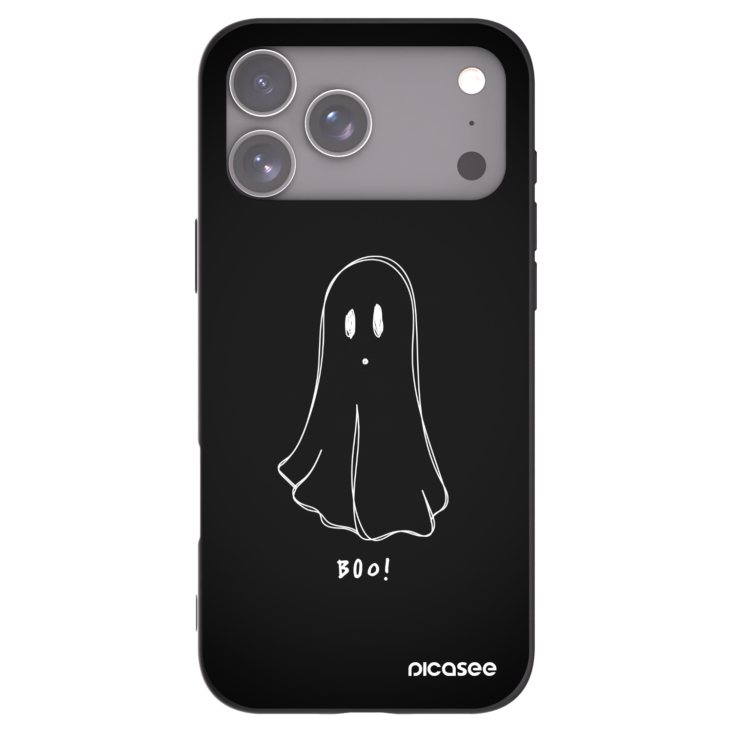 Picasee fekete szilikon tok az alábbi mobiltelefonokra Apple iPhone 17 Pro Max - Ghost 2