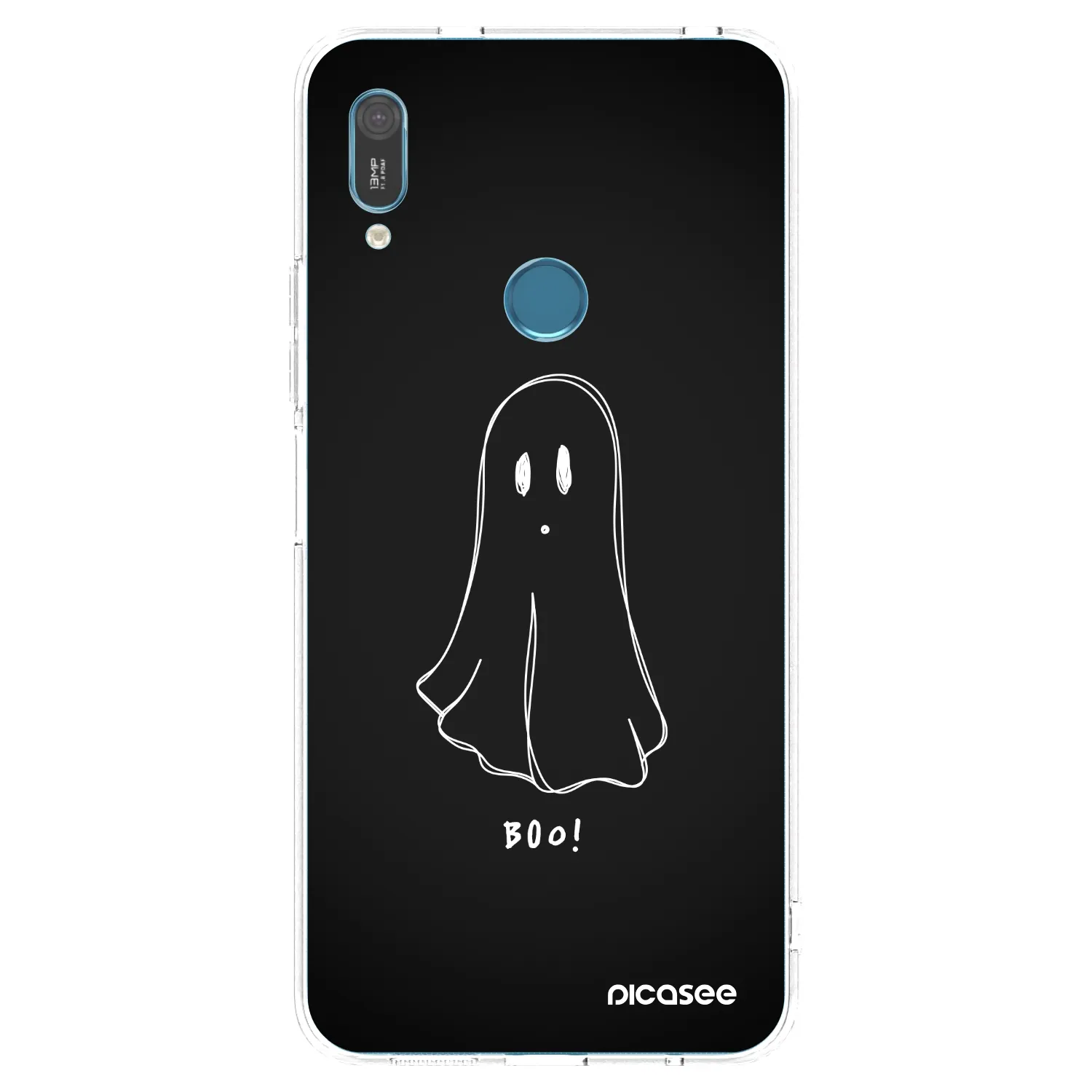Picasee átlátszó szilikon tok az alábbi mobiltelefonokra Huawei Y6 2019 - Ghost 2