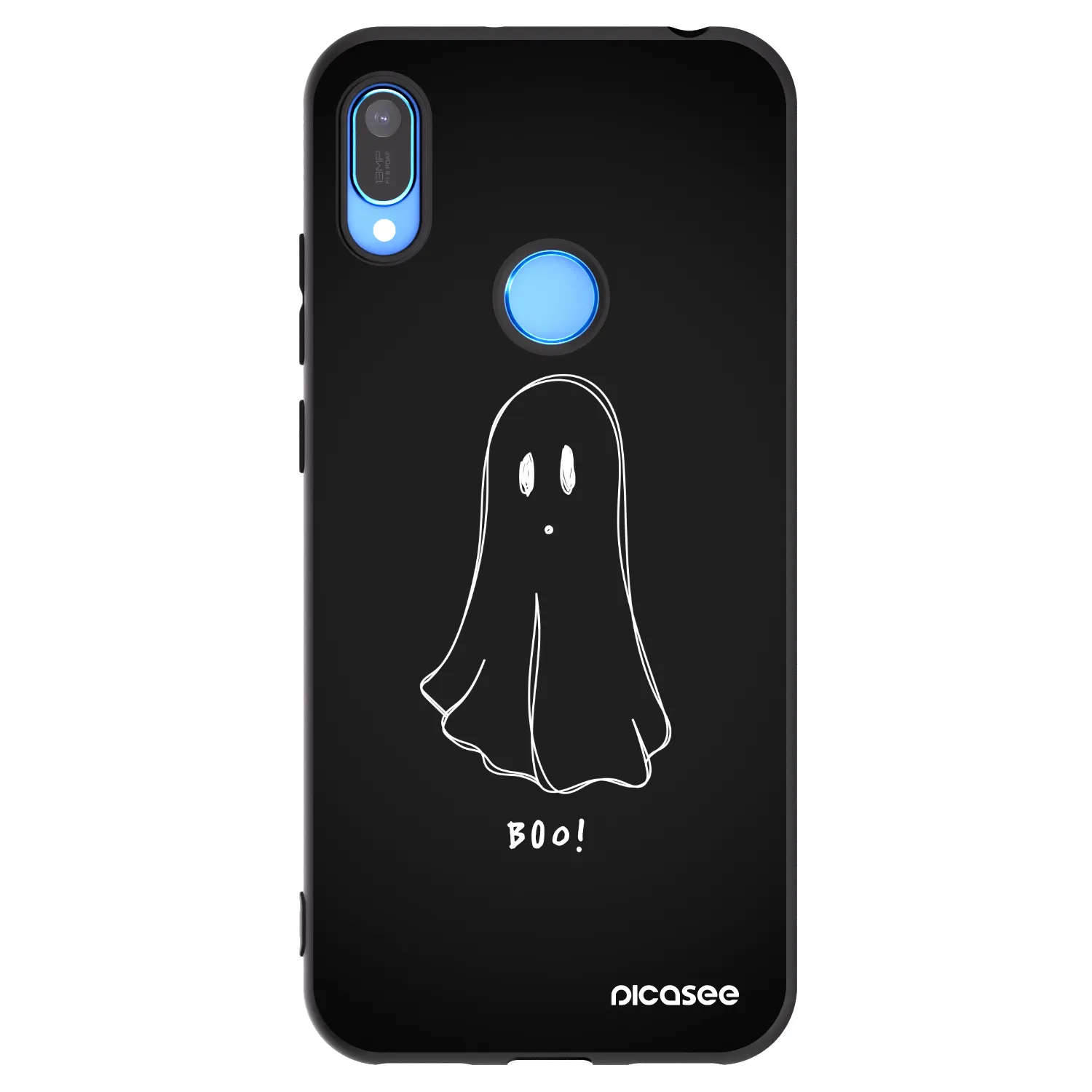 Picasee fekete szilikon tok az alábbi mobiltelefonokra Huawei Y6 2019 - Ghost 2