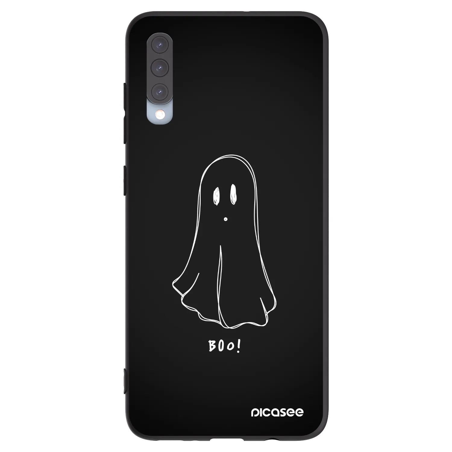 Picasee fekete szilikon tok az alábbi mobiltelefonokra Samsung Galaxy A70 A705F - Ghost 2