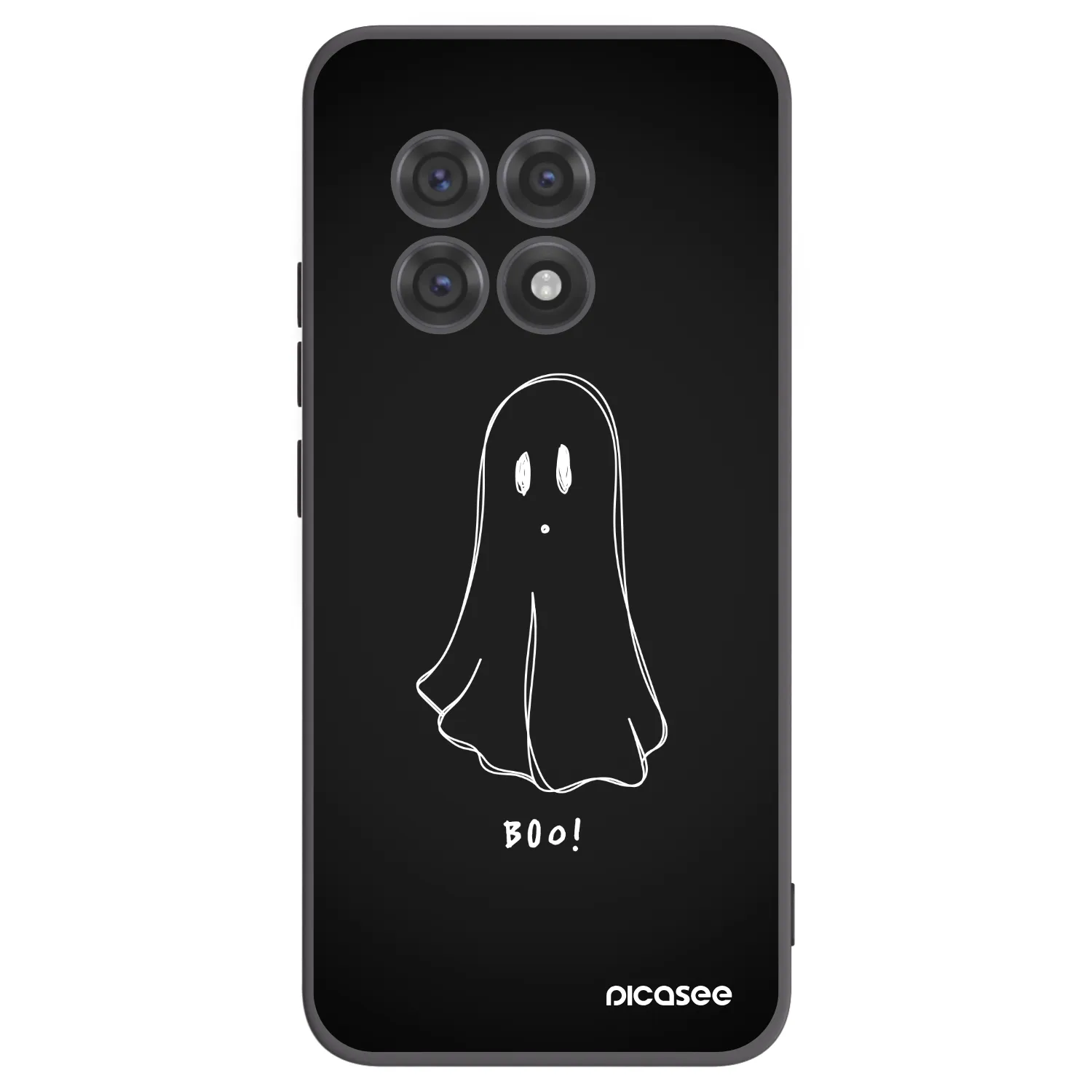 Picasee fekete szilikon tok az alábbi mobiltelefonokra OnePlus 13R 5G - Ghost 2