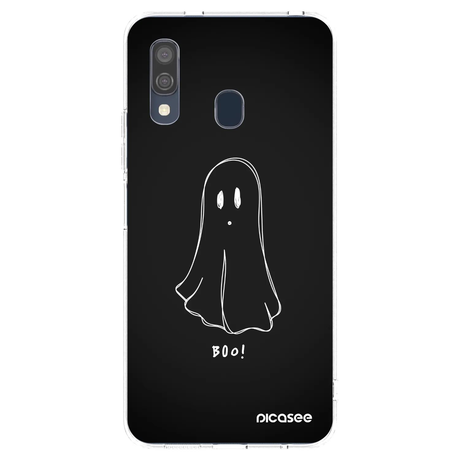 Picasee átlátszó szilikon tok az alábbi mobiltelefonokra Samsung Galaxy A40 A405F - Ghost 2