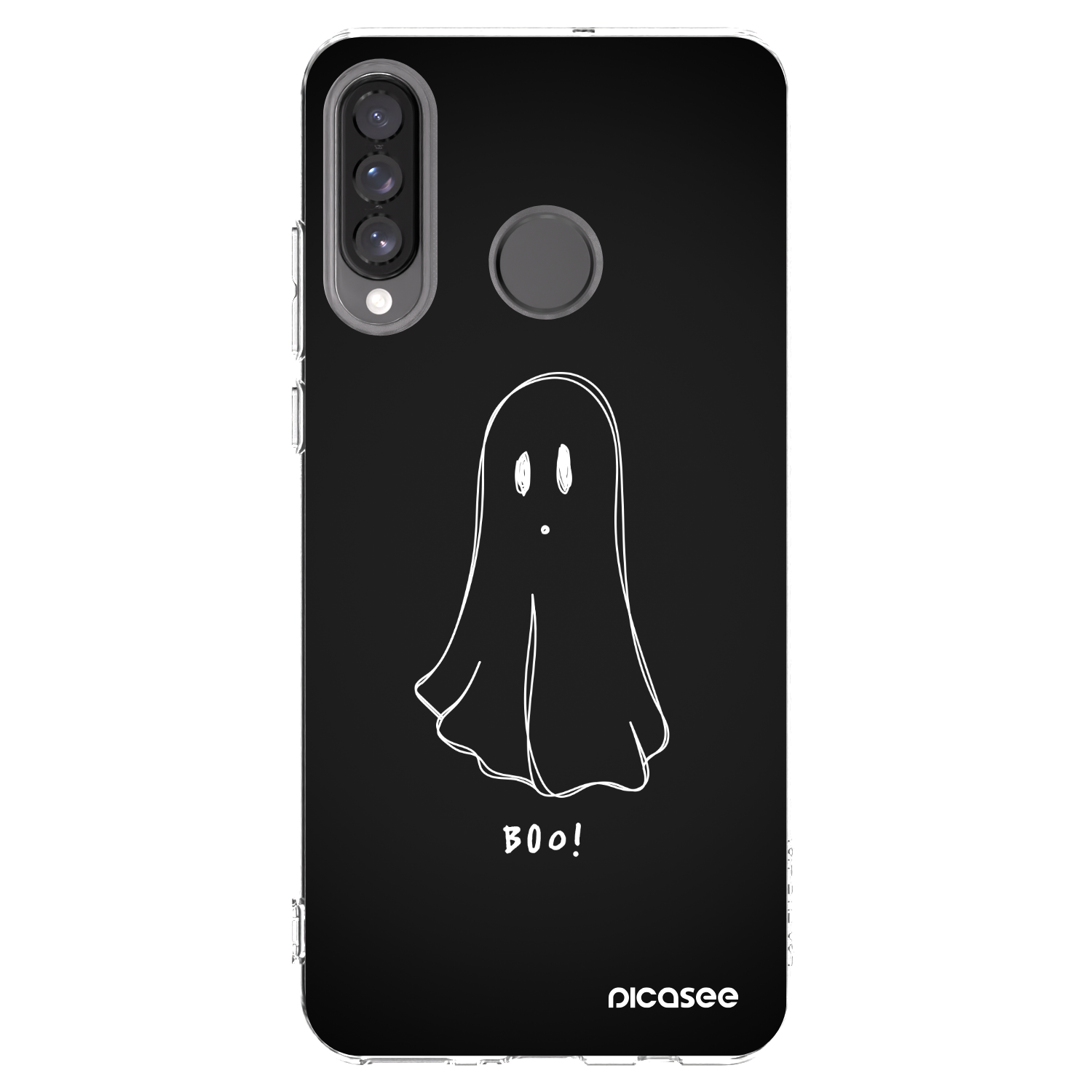 Picasee átlátszó szilikon tok az alábbi mobiltelefonokra Huawei P30 Lite - Ghost 2