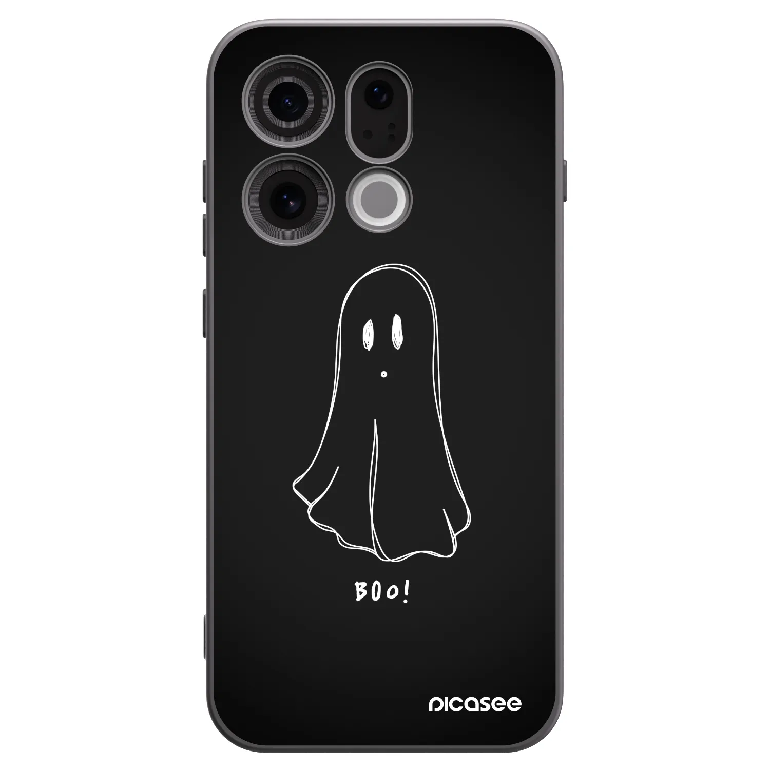 Picasee fekete szilikon tok az alábbi mobiltelefonokra OPPO Find X9 - Ghost 2