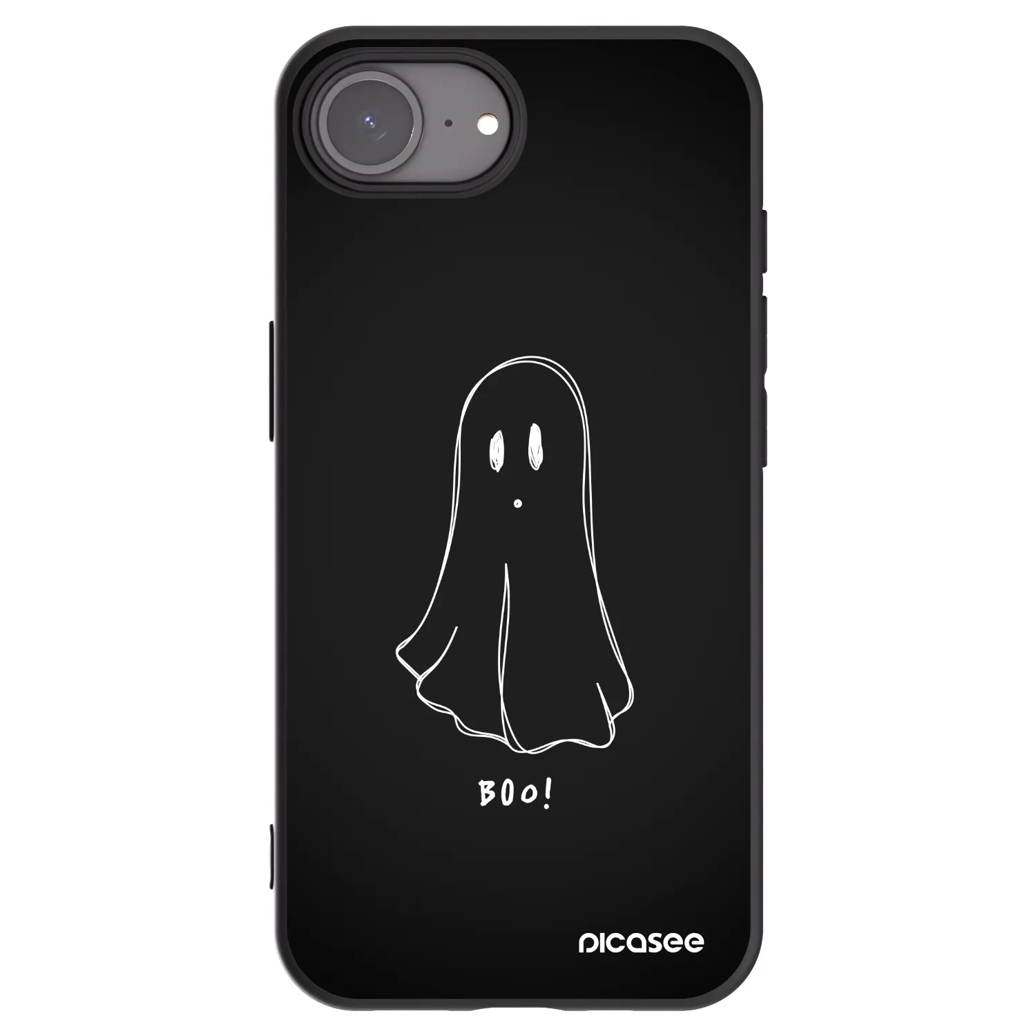 Picasee fekete szilikon tok az alábbi mobiltelefonokra Apple iPhone 17e - Ghost 2
